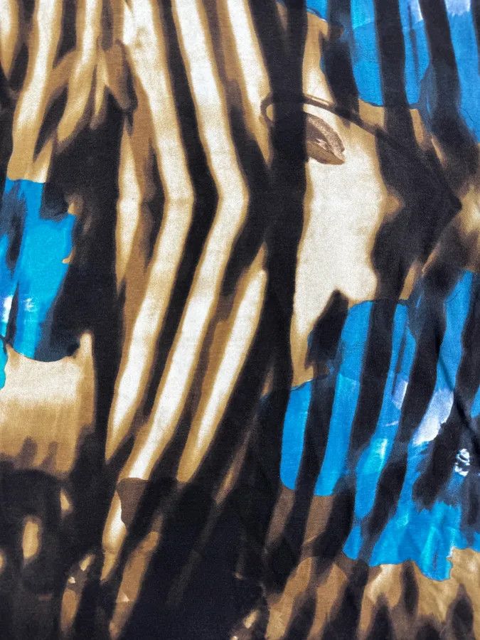 Just Cavalli SS2002 Just Cavalli Psychedelic Hallucination Blue Flowers Shirt Size M / US 6-8 / IT 42-44 - 8 Thumbnail