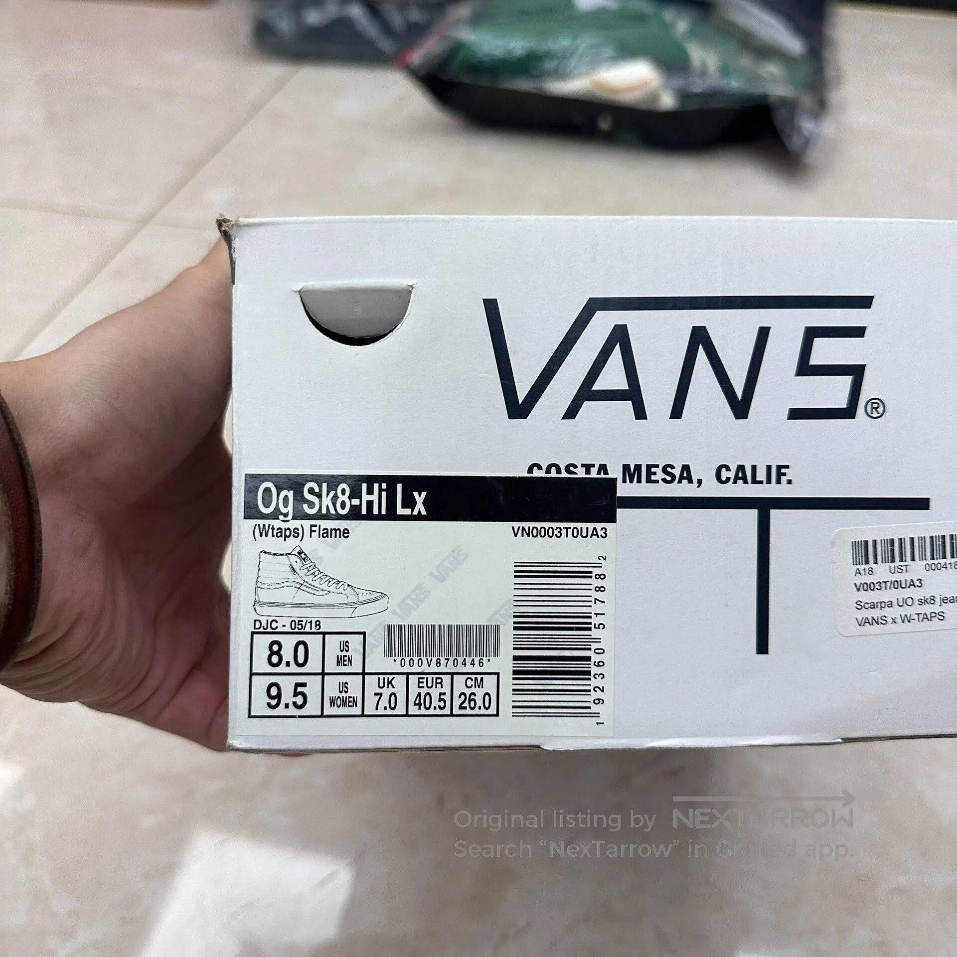 Wtaps WTAPS x Vans Sk8 High Black Red Flames. Size US 7.5 / EU 40-41 - 8 Thumbnail