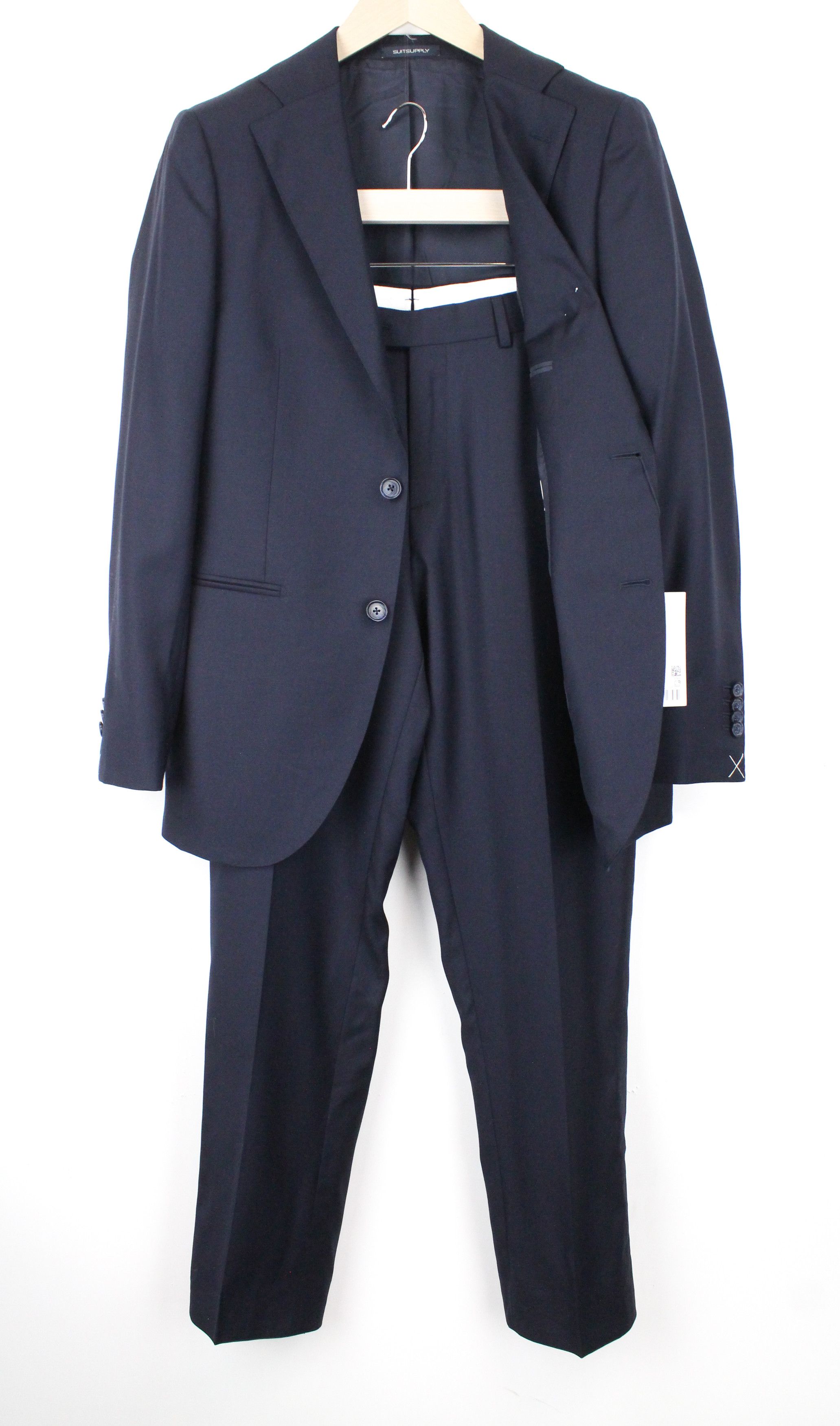 image of Suitsupply La Spalla Uk36R Wool Blue Suit 67482, Men's