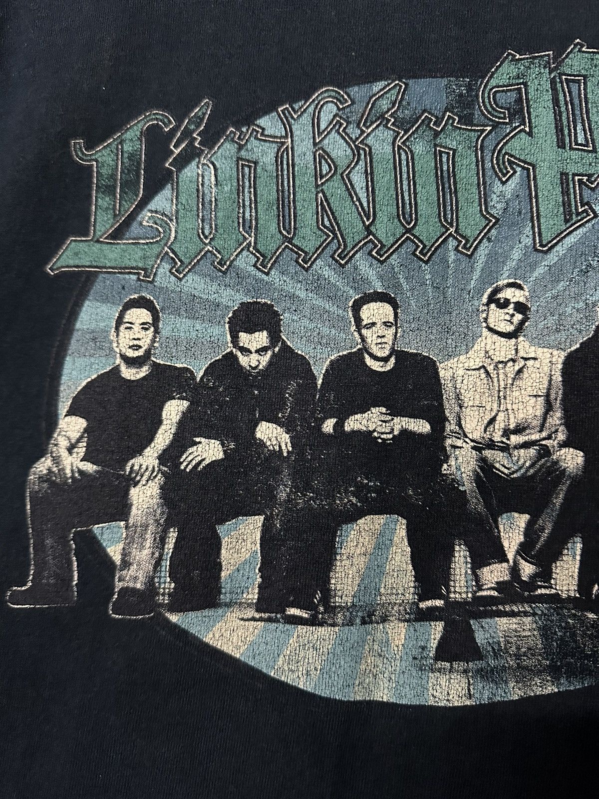 Band Tees × Vintage Vintage Y2K Linkin Park American Rock Band Faded Tee Size US L / EU 52-54 / 3 - 4 Thumbnail