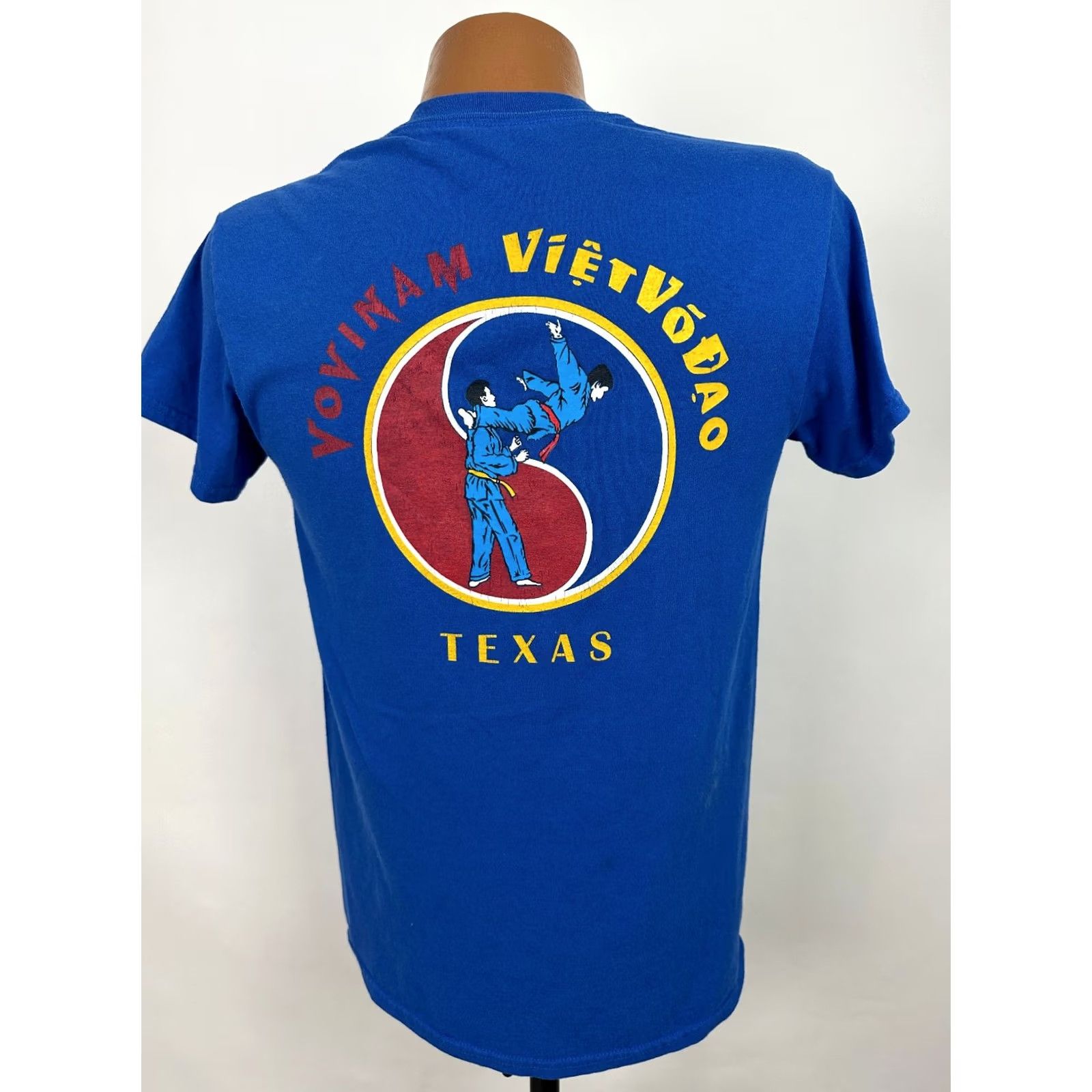 Gildan Martial Arts Shirt Men Small Vovinam Viet Vo Dao Texas Yin Yang Blue Size US S / EU 44-46 / 1 - 6 Thumbnail