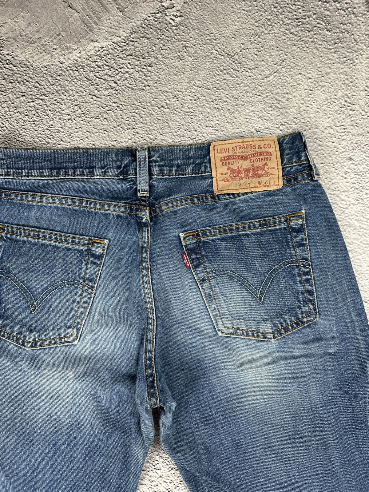 Levi's Vintage Clothing Vintage Levi’s 529 03 Baggy Bootcut Washed Denim Blue Jeans Size 32" / US 10 / IT 46 - 7 Thumbnail