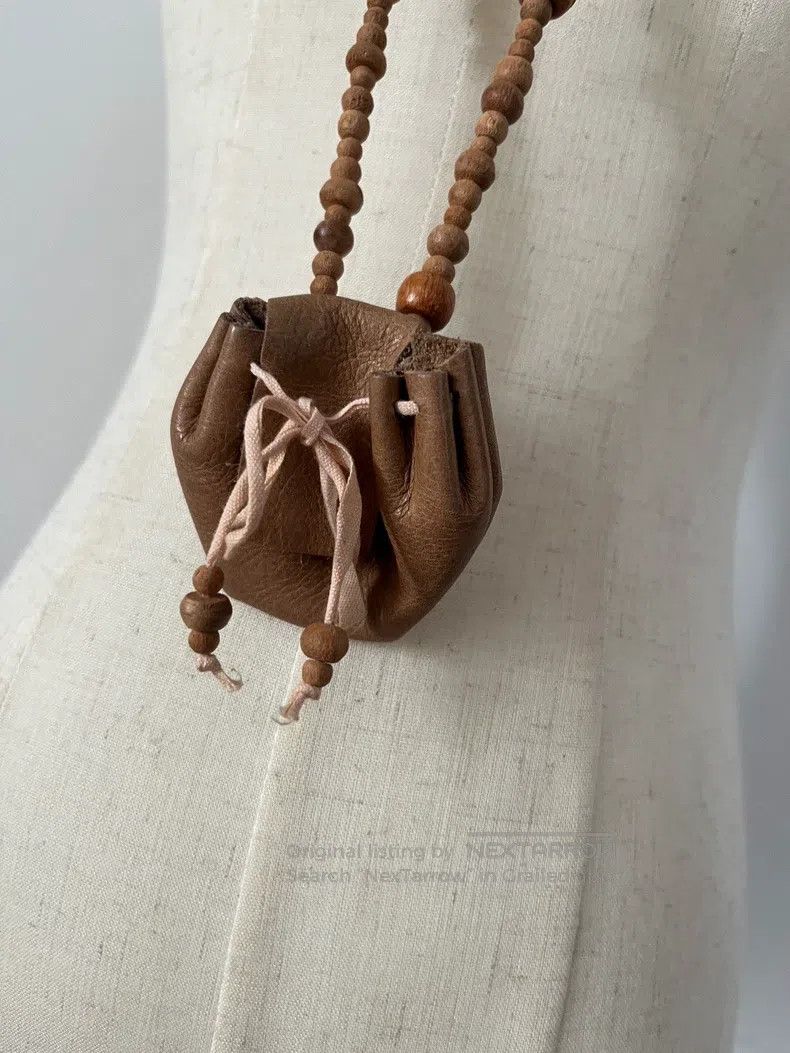 Ann Demeulemeester Ann Demeulemeester Necklace Wooden Beads Brown Size ONE SIZE - 2 Thumbnail