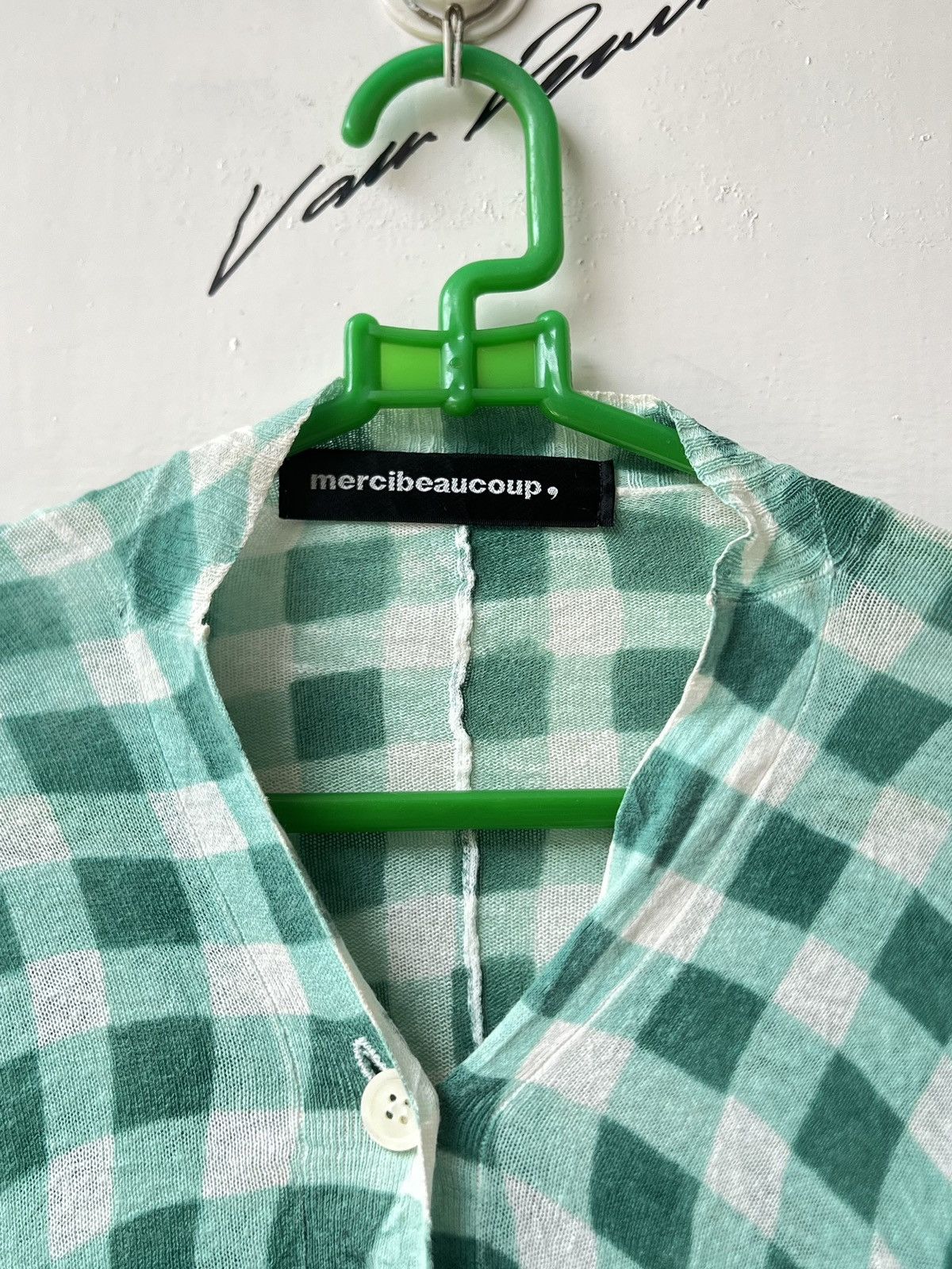 mercibeaucoup MERCIBEAUCOUP Issey Miyake Plaid Cardigan Size US XL / EU 56 / 4 - 16 Thumbnail