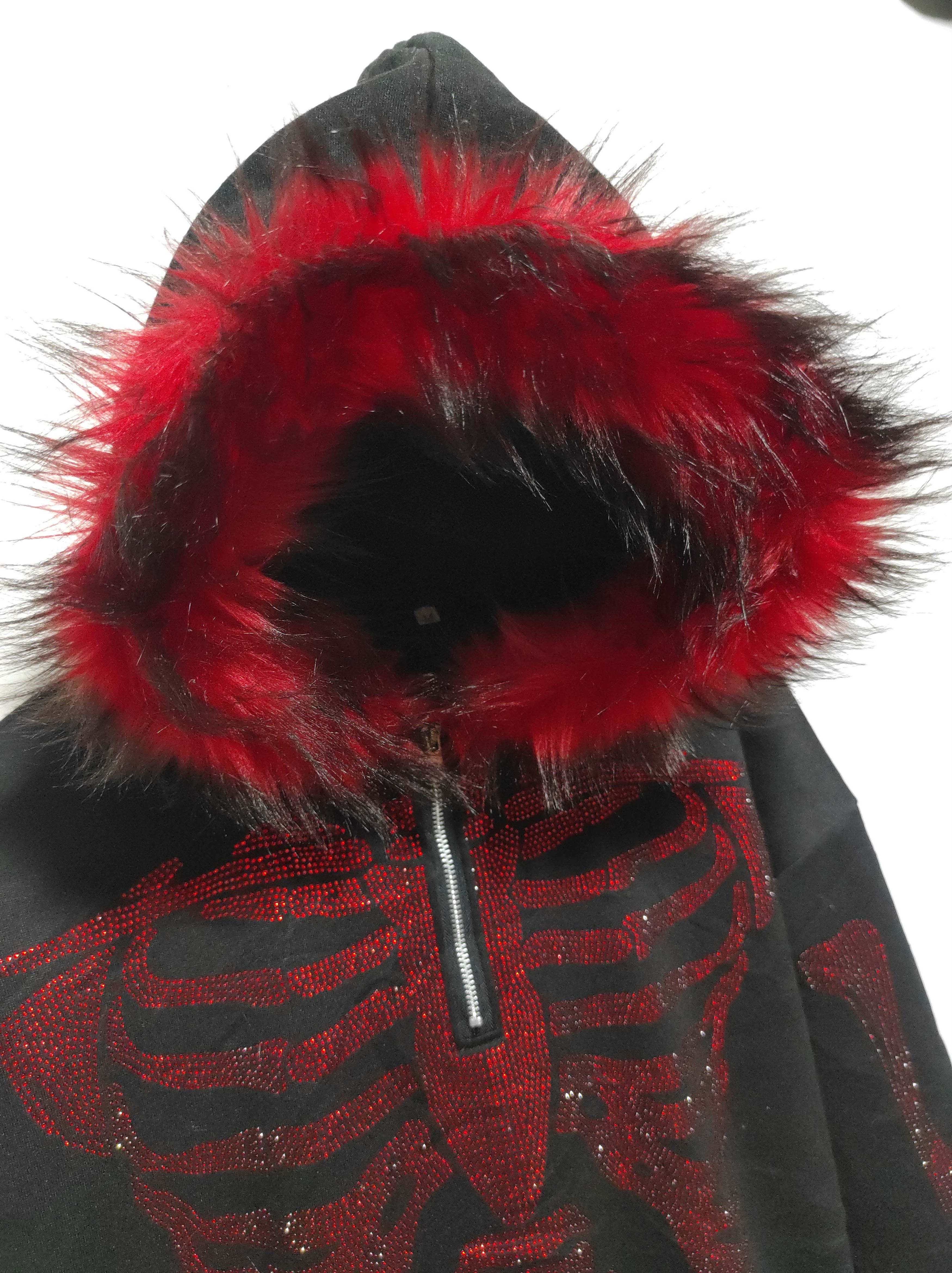 Hysteric Glamour Skull Half Zip Fur Hoodie IfSixWasNine LGB style Size US M / EU 48-50 / 2 - 7 Thumbnail