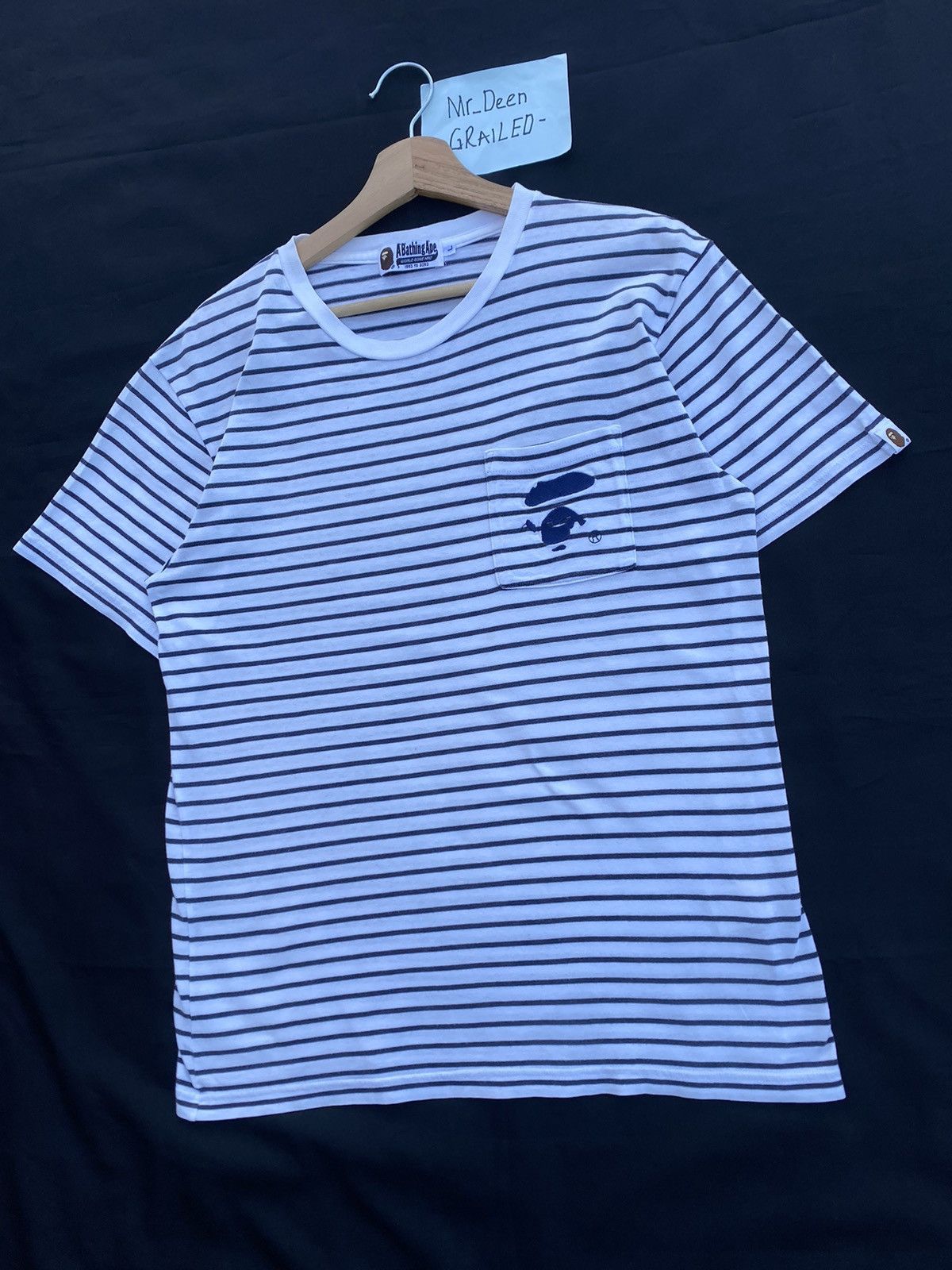 Bape Rare BAPE Stripes Tshirt Size US L / EU 52-54 / 3 - 5 Thumbnail