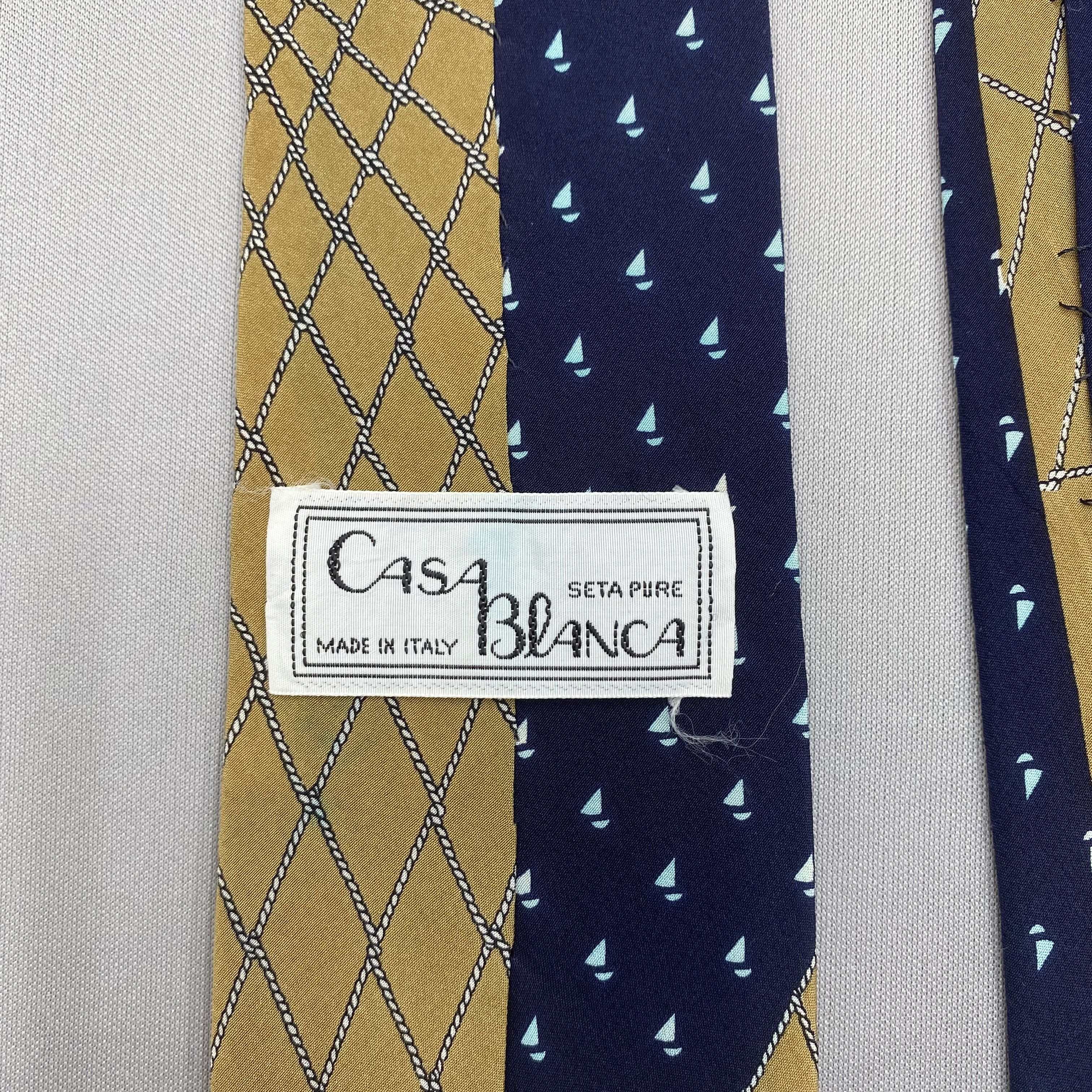 Casablanca Vintage Casablanca SILK Necktie Cravate Pure Silk Neck Tie Size ONE SIZE - 7 Thumbnail