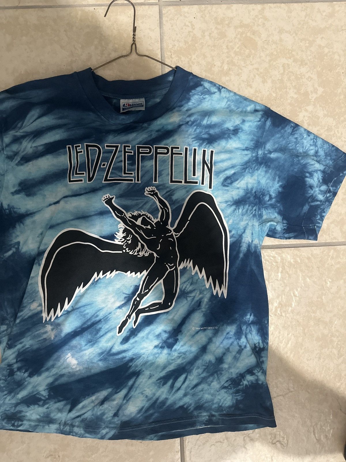 Vintage Vintage Led-Zeppelin 1984 “Tie-Dyed” Size US M / EU 48-50 / 2 - 2 Thumbnail