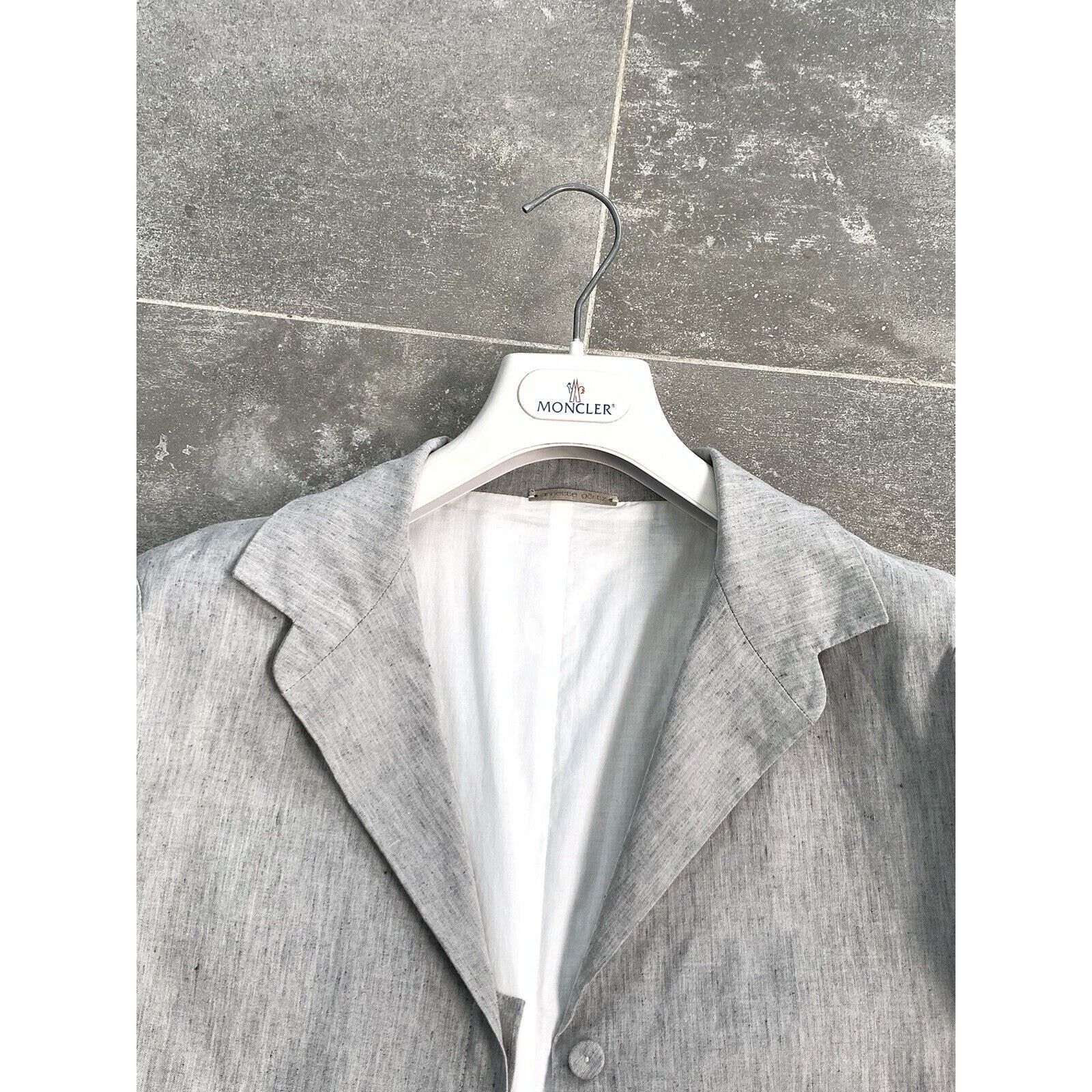 Annette Gortz × Designer Women ANNETTE GORTZ LINEN Blazer LONG Jacket EU 38 UK 10 S-M Size M / US 6-8 / IT 42-44 - 9 Thumbnail