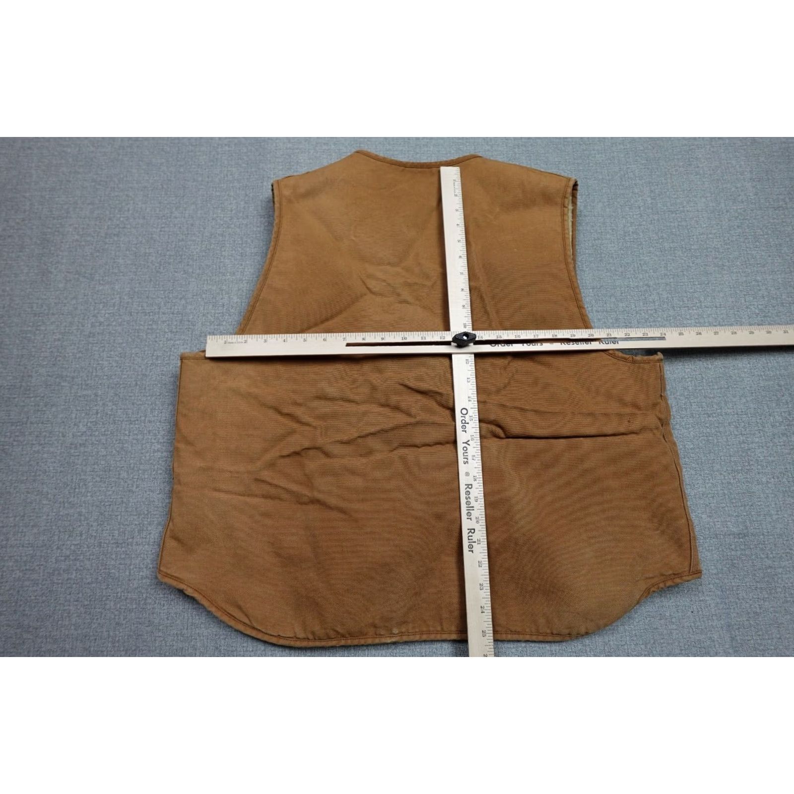 Carhartt Carhartt Vest Mens 2XL Brown Canvas Sherpa Quilted Grunge Workwear 1980s Vintage Style Size US XXL / EU 58 / 5 - 5 Thumbnail