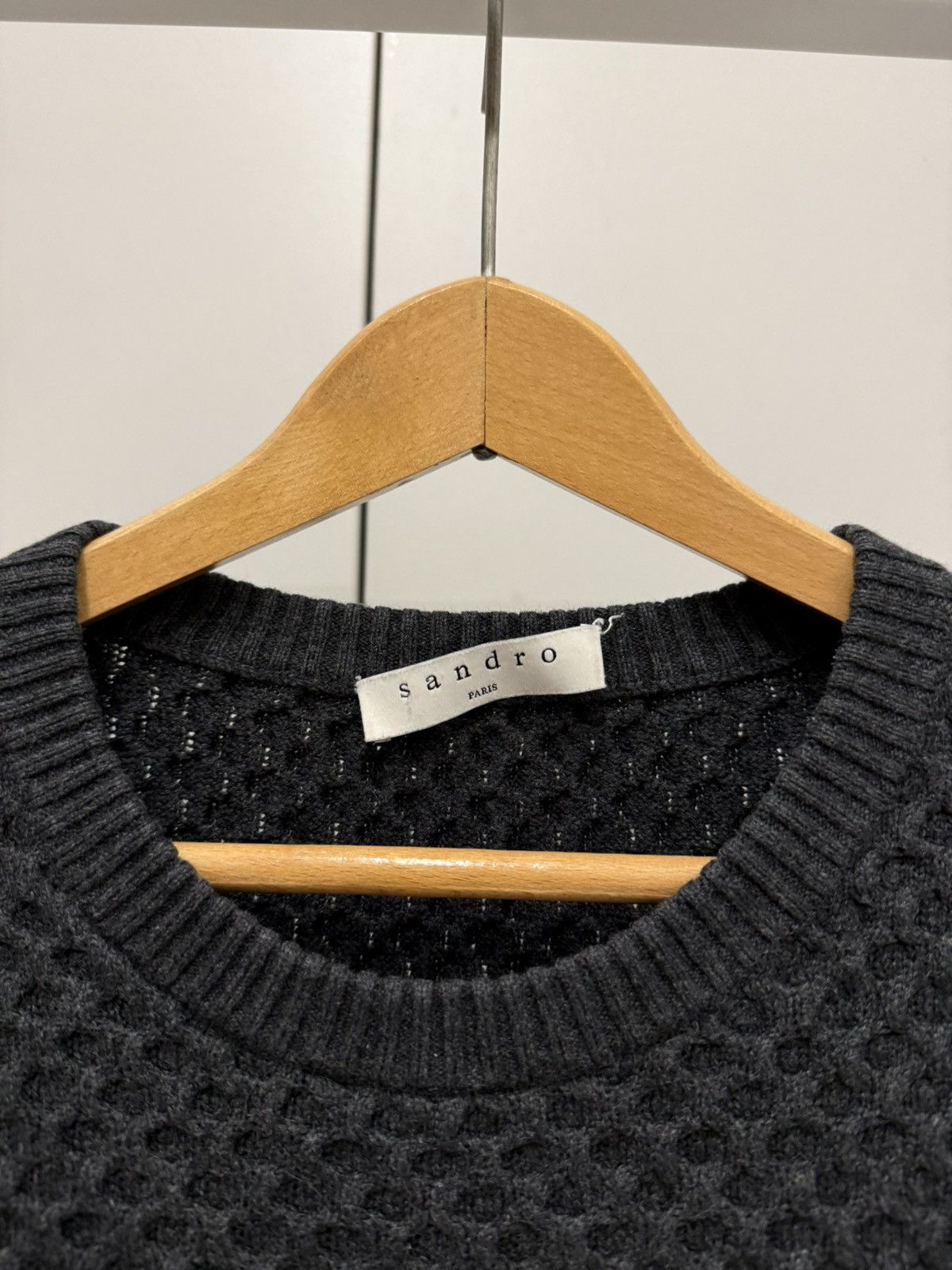 Sandro Sandro Mens Cotton Wool Knitted Sweater Margiela Yohji Owens Size US S / EU 44-46 / 1 - 4 Thumbnail