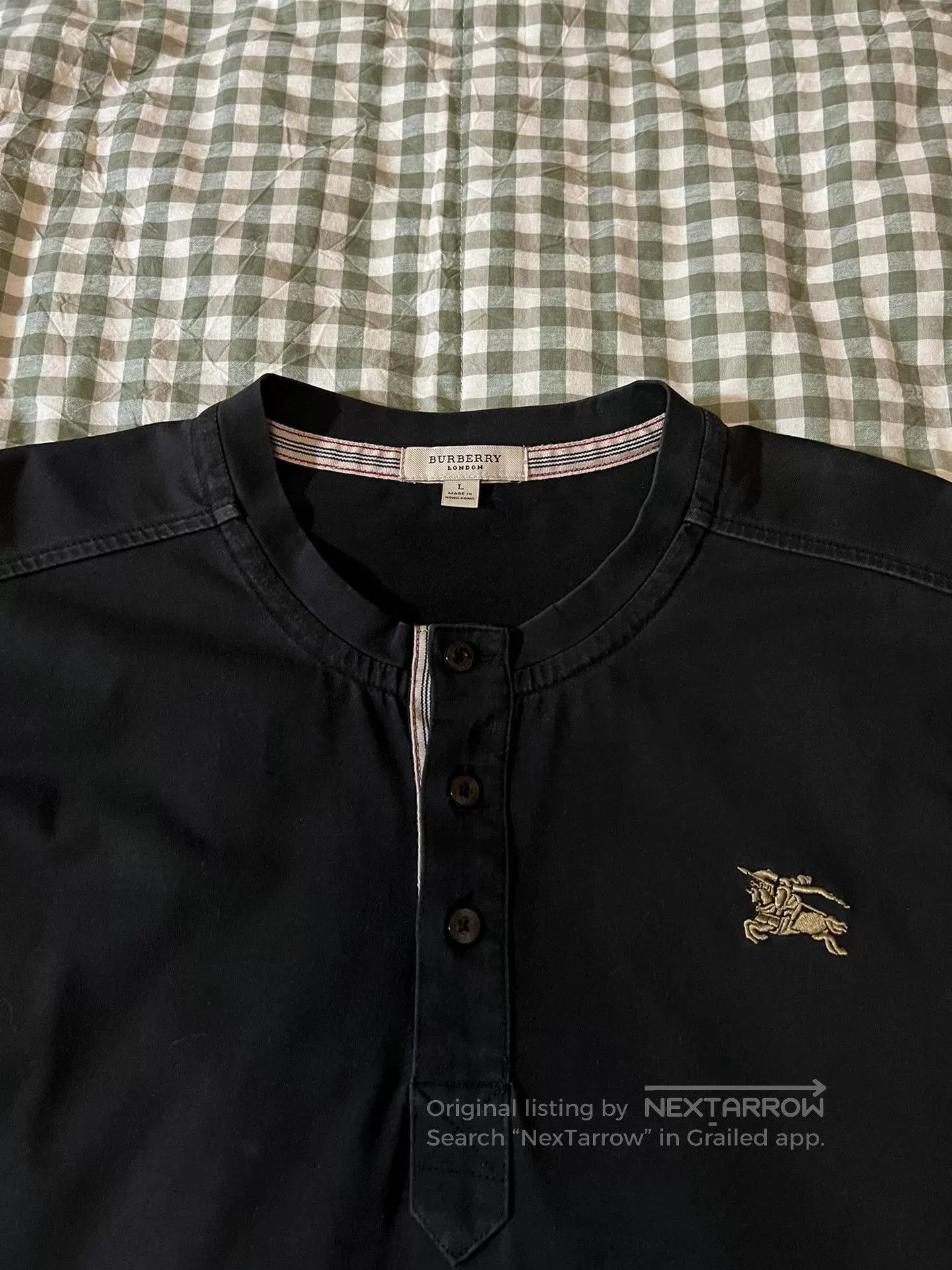 Burberry black burberry henley long sleeve shirt. Size US L / EU 52-54 / 3 - 2 Thumbnail