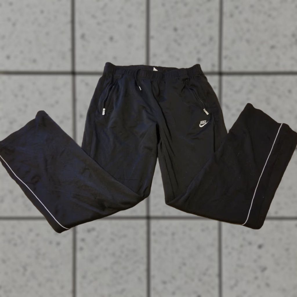 Nike Nike Pants Mens M Medium Black Athletic Gym Workout Dri-FIT Sweatpants Sports Straight Regular Size US 31 - 1 Thumbnail