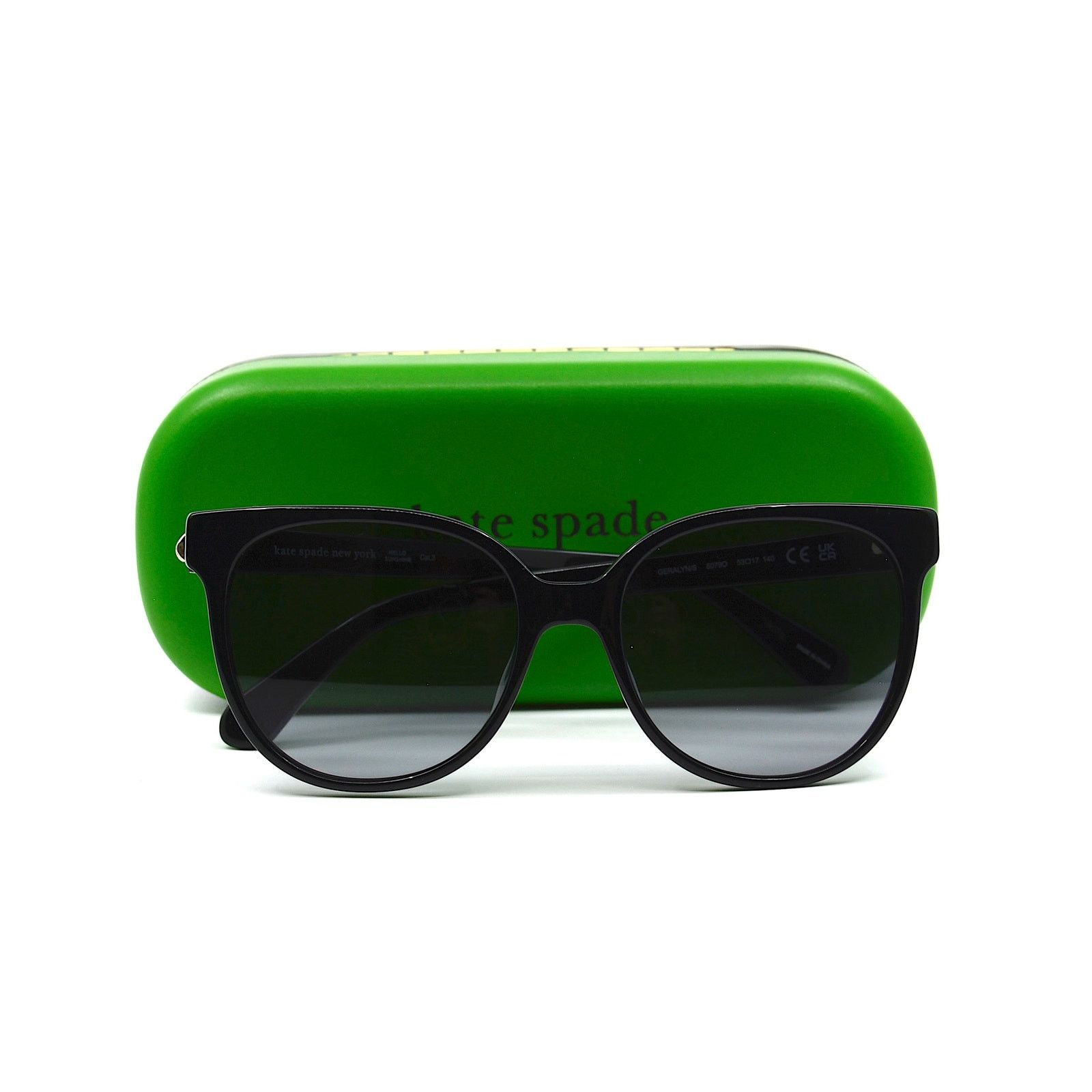 Kate Spade NEW KATE SPADE GERALYN/S 807 BLACK GREY AUTHENTIC SUNGLASSES Size ONE SIZE - 15 Thumbnail