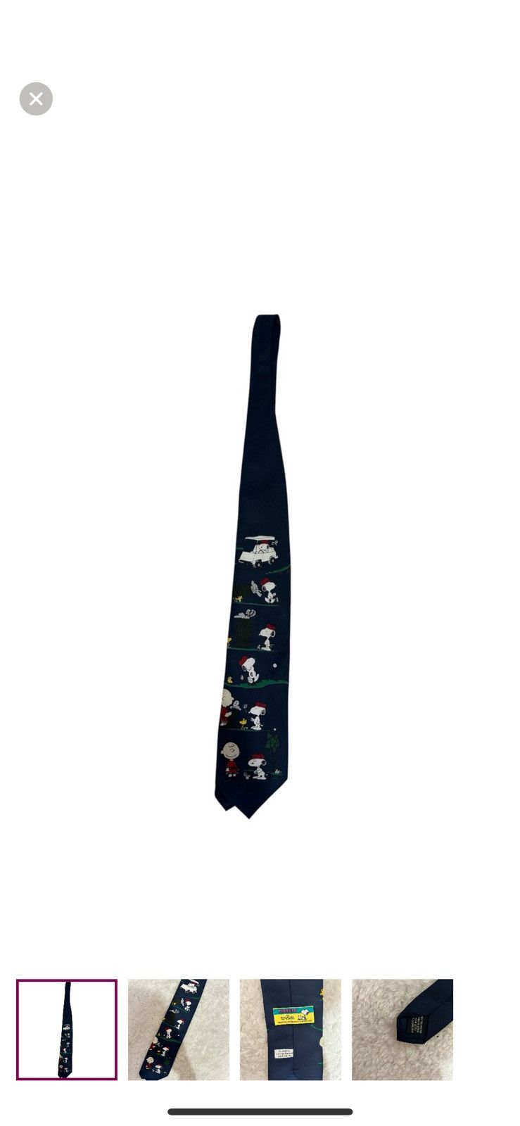 Peanuts Peanuts vintage golf themed necktie Size ONE SIZE - 1 Thumbnail