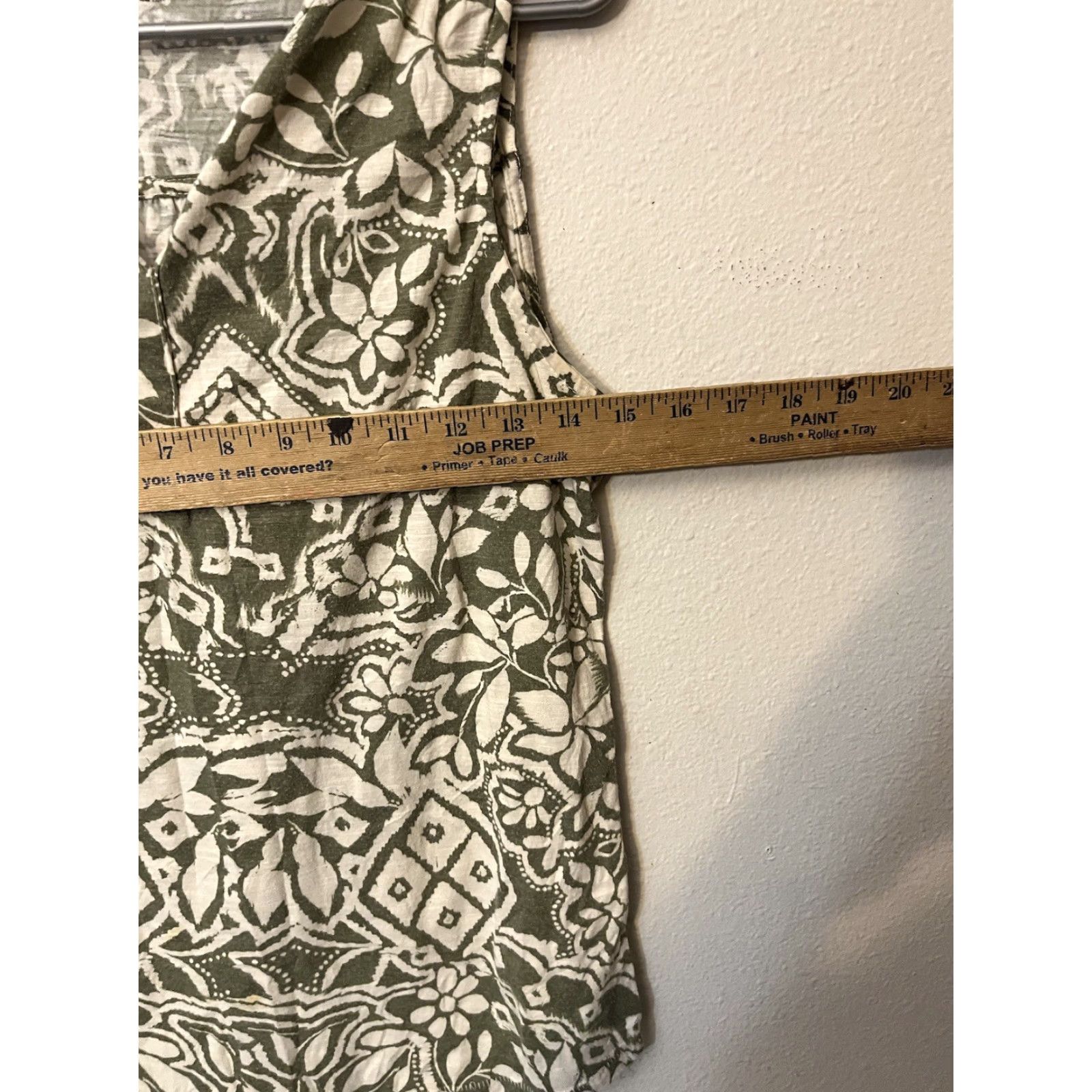 Gloverall Nike Shirt, Sonoma Shirt, Womens, L, Green, Sleeveless, V-Neck, Allover Print, Floral, Casual, Regular fit, T-Shirt, 90s? Size L / US 10 / IT 46 - 4 Thumbnail