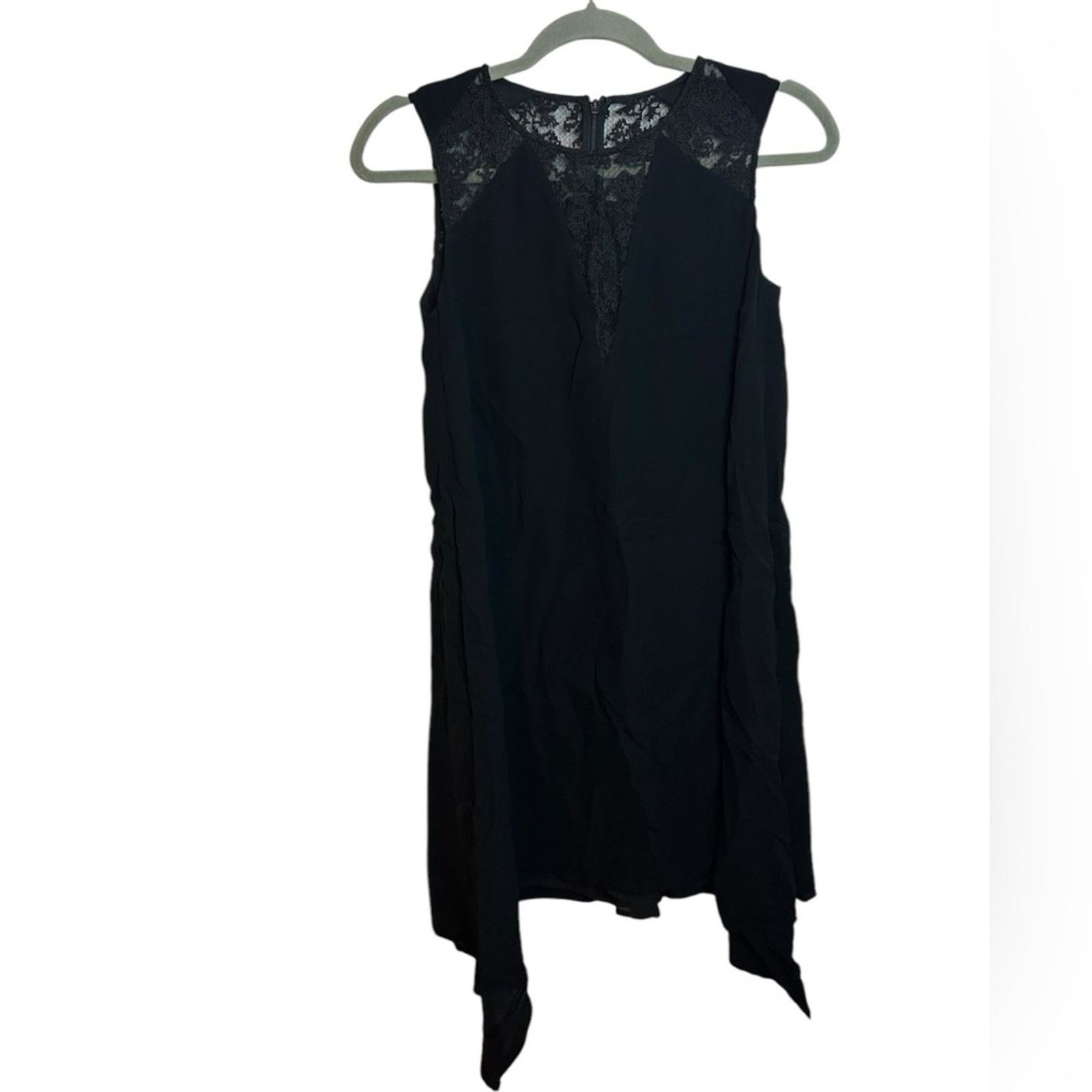 French Connection Nwt French Connection Hennessy Drape Black Lace Dress Size XS / US 0-2 / IT 36-38 - 2 Thumbnail