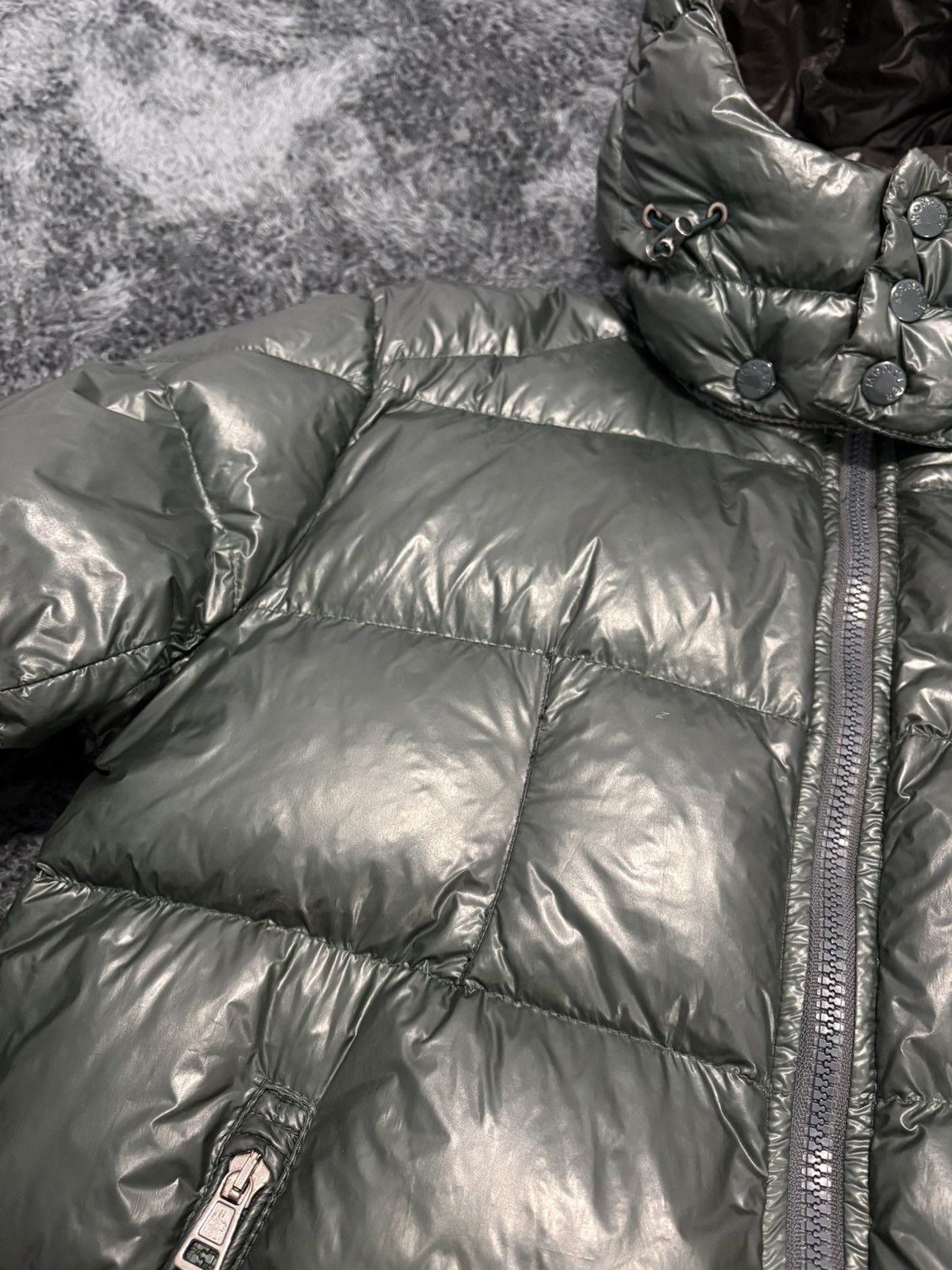 Moncler Moncler Zin Giubotto Down Jacket Rare Green Color Size US S / EU 44-46 / 1 - 9 Thumbnail