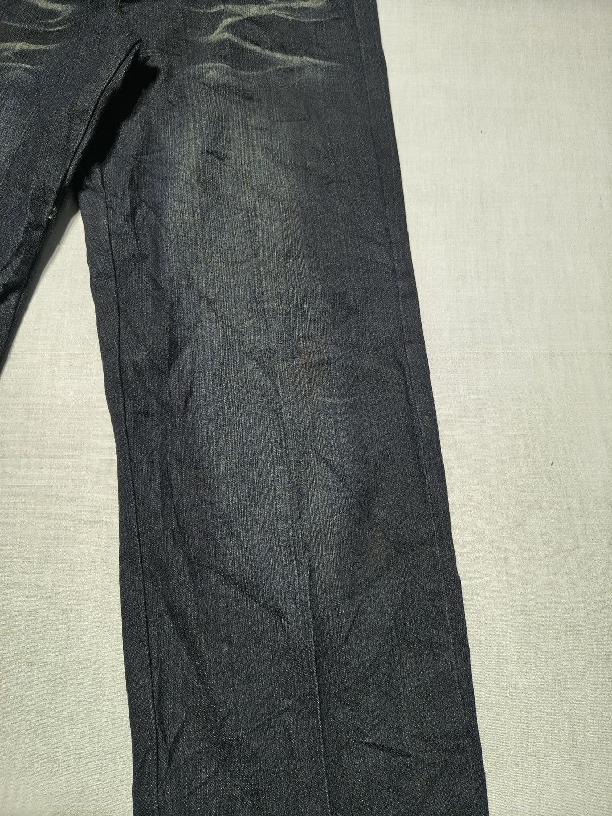 Japanese Brand AOUL TOM LUCKY KOI FISH EMBROIDERED BLACK JEAN 🐟(005) Size US 30 / EU 46 - 6 Thumbnail