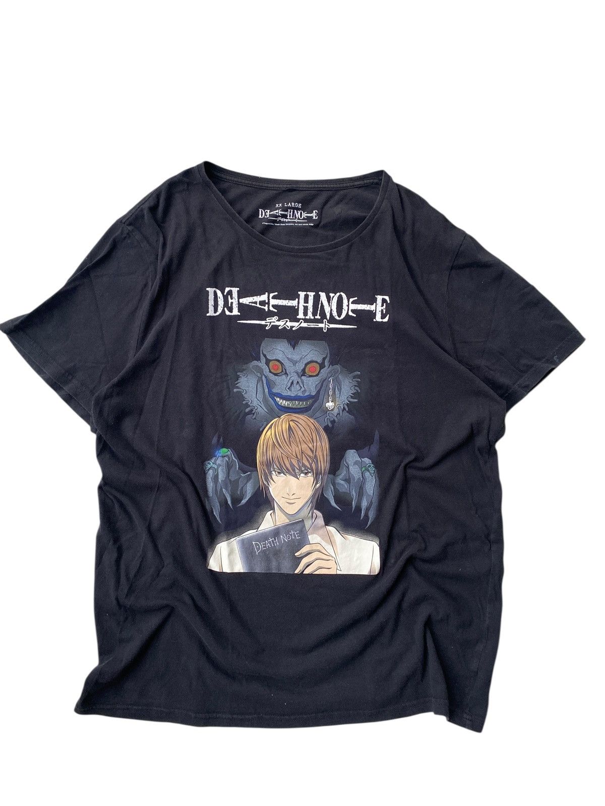 Anime Vintage Death Note Light Ryuk Tee Official Anime Promo Goth Size US XXL / EU 58 / 5 - 1 Thumbnail