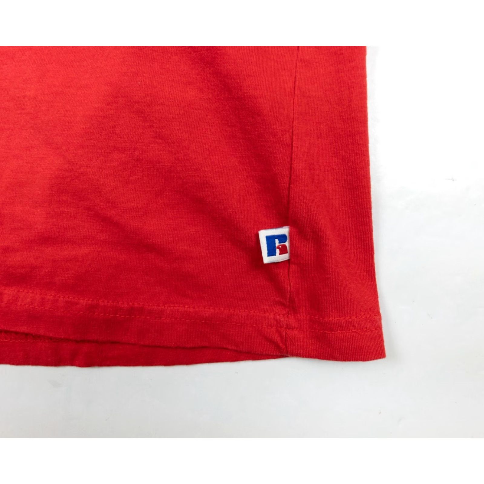 Russell Athletic VINTAGE Russell Athletic Shirt Adult Small Red Crewneck Short Sleeve Embroidered Logo 90s Mens Shirt Size US S / EU 44-46 / 1 - 5 Thumbnail