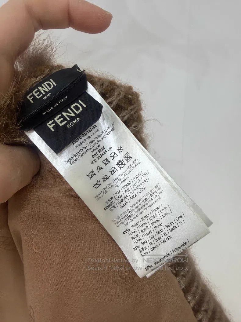 Fendi Fendi Fur Fox Fur Fringe Scarf Size ONE SIZE - 5 Thumbnail