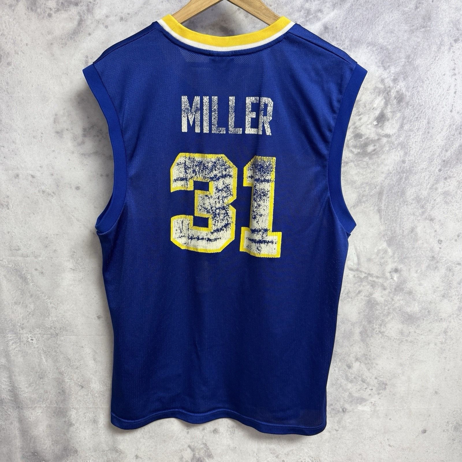 Reebok Vintage Indiana Pacers Reggie Miller NBA Jersey Mens Large Size US L / EU 52-54 / 3 - 3 Thumbnail
