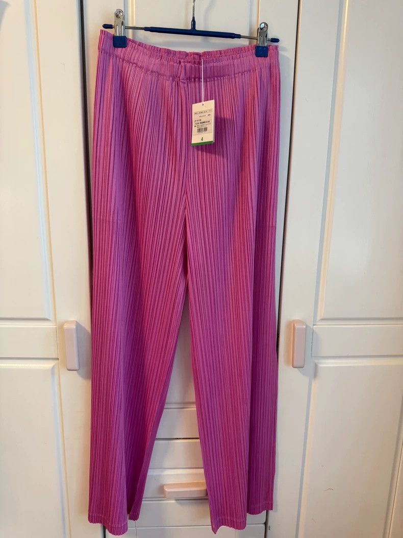 Issey Miyake Issey Miyake JF392 Pink Pleated Pants -dmc Size US 30 / EU 46 - 1 Thumbnail