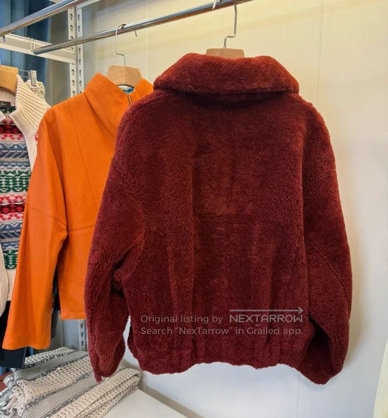 Brunello Cucinelli Brunello Cucinelli Berry Red Beaded Accessory Fur Coat 202 Size XS / US 0-2 / IT 36-38 - 3 Thumbnail