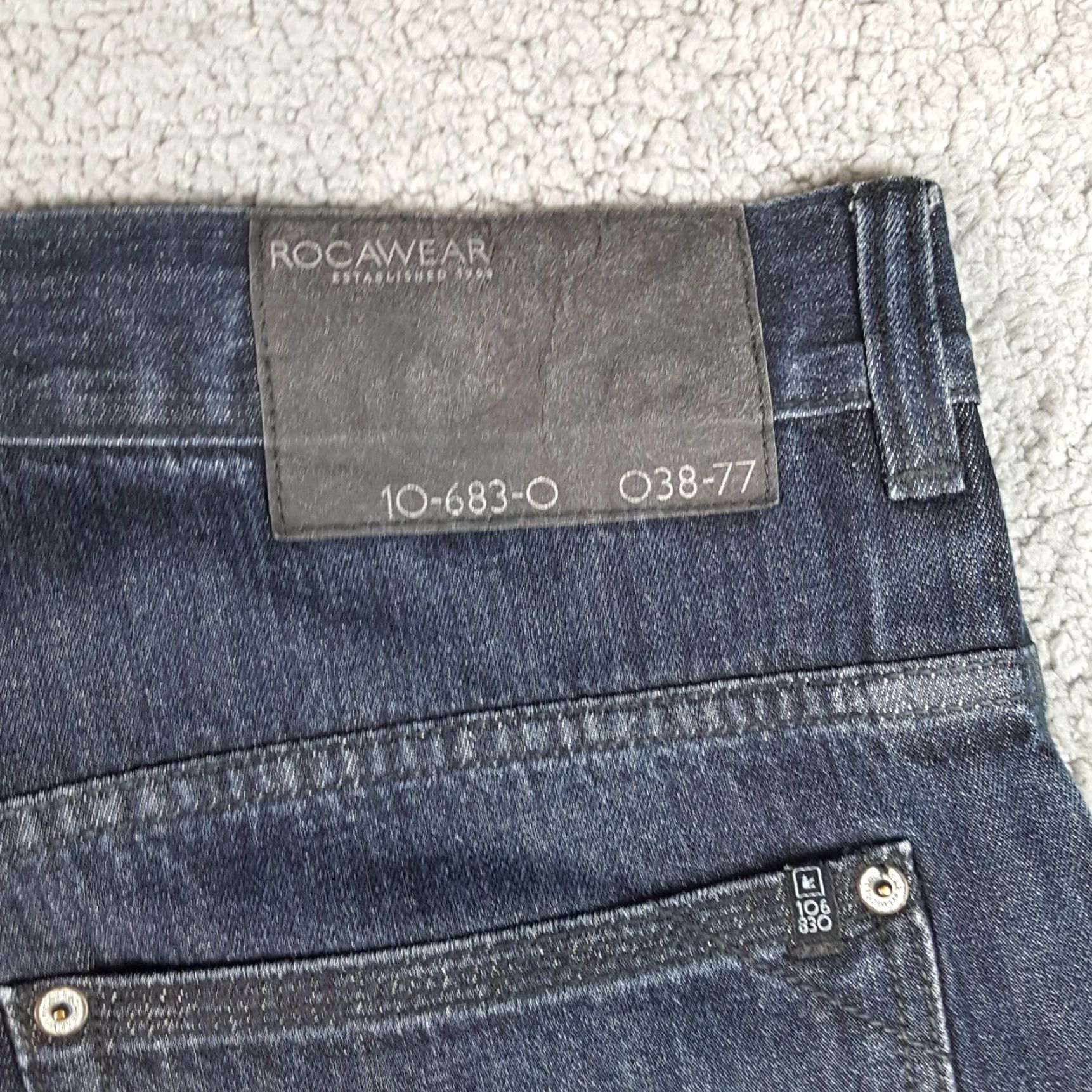 Rocawear VINTAGE Rocawear Baggy Jeans Men’s Size 38x31 Dark Blue Y2K Hip-Hop Denim Size US 38 / EU 54 - 5 Thumbnail