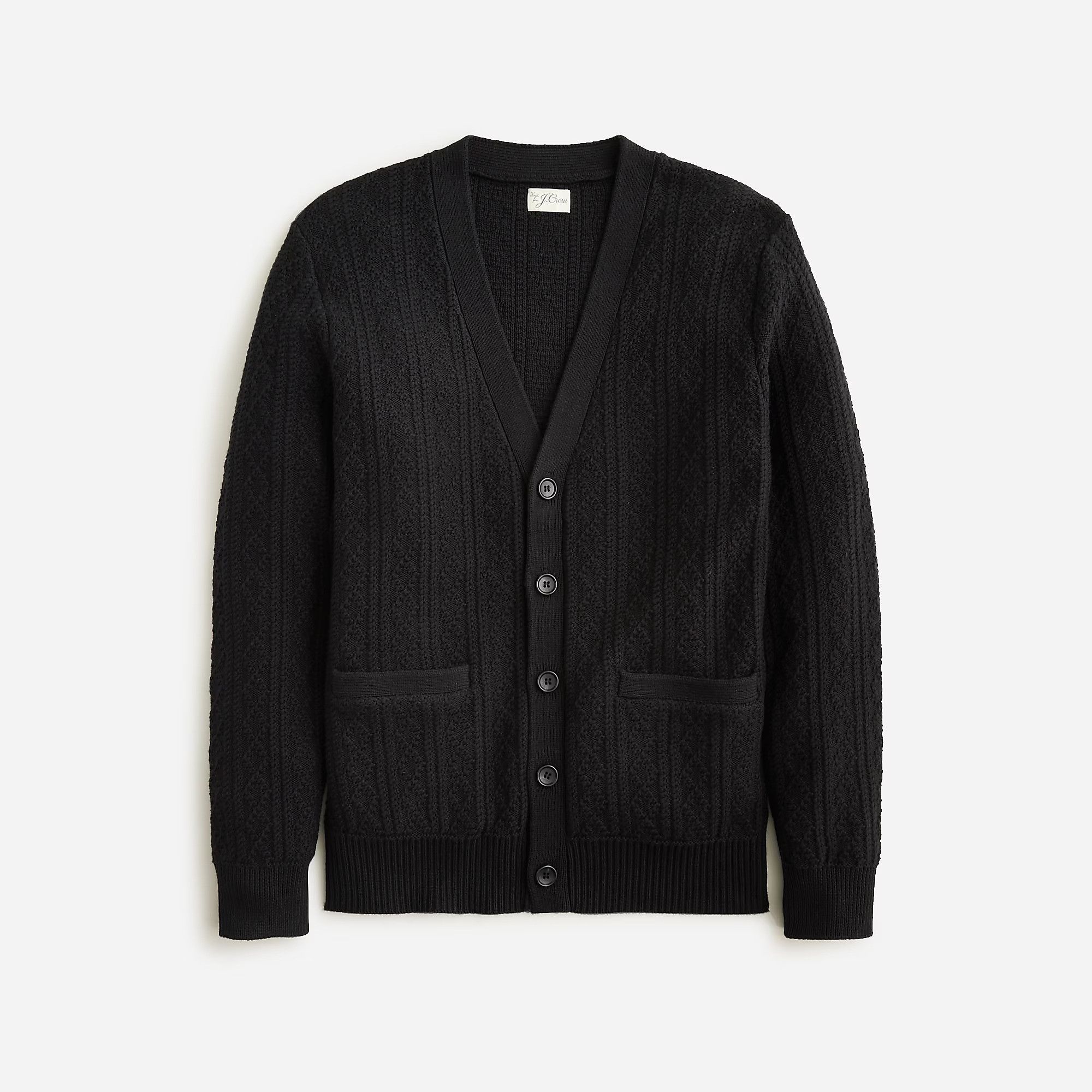 J.Crew J.Crew Heritage Cotton Pointelle Stitch Cardigan Sweater Size US XL / EU 56 / 4 - 1 Thumbnail