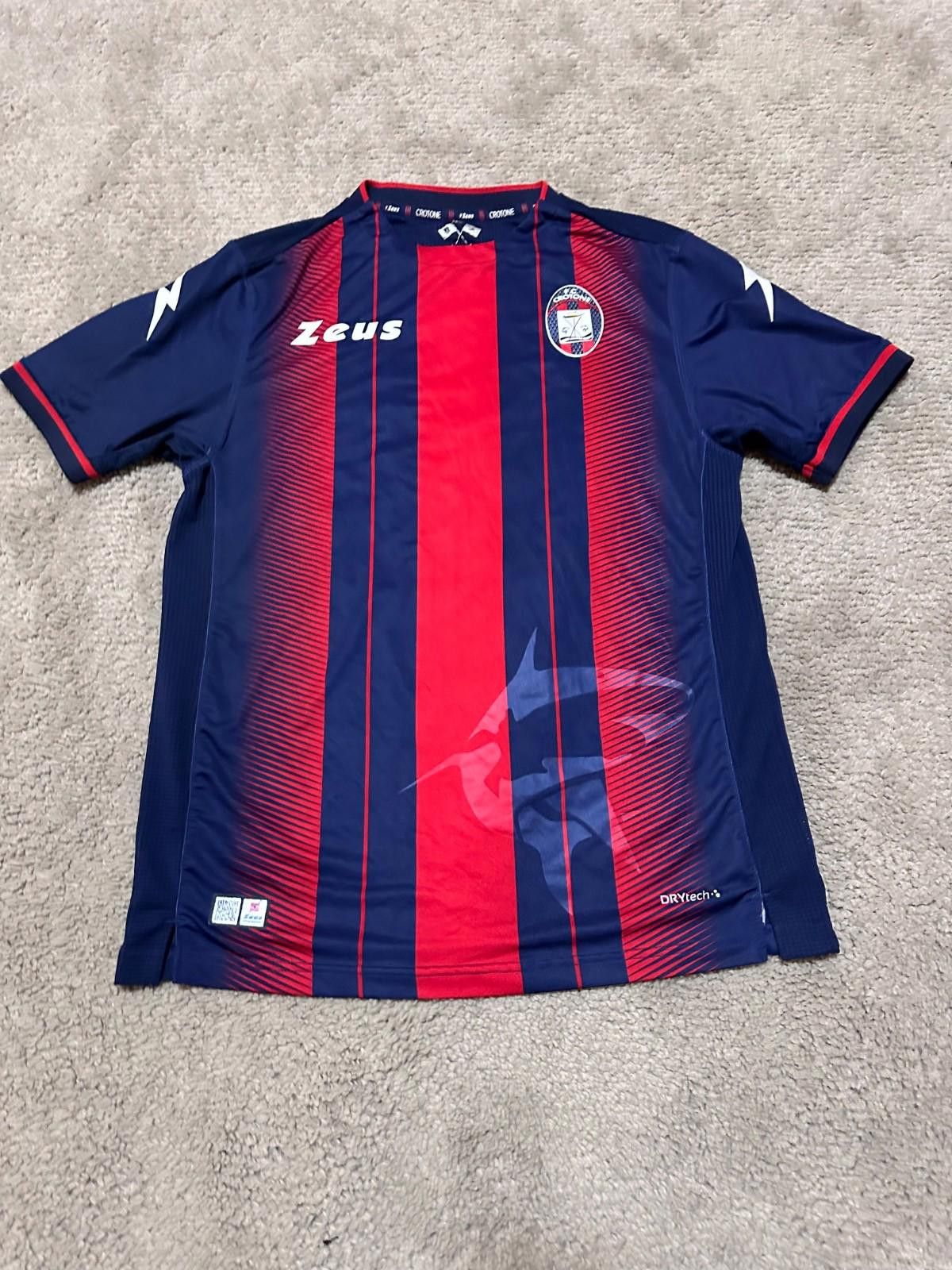 ZESPA F.C. CROTONE ITALY 2017/18 AWAY FOOTBALL SHIRT JERSEY MAGLIA Size US M / EU 48-50 / 2 - 2 Thumbnail