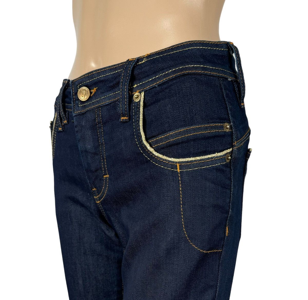 John Galliano Galliano Glitzy Jeans Bootcut Sequin Stars size 25 Size 25" / US 0 / IT 36 - 3 Thumbnail