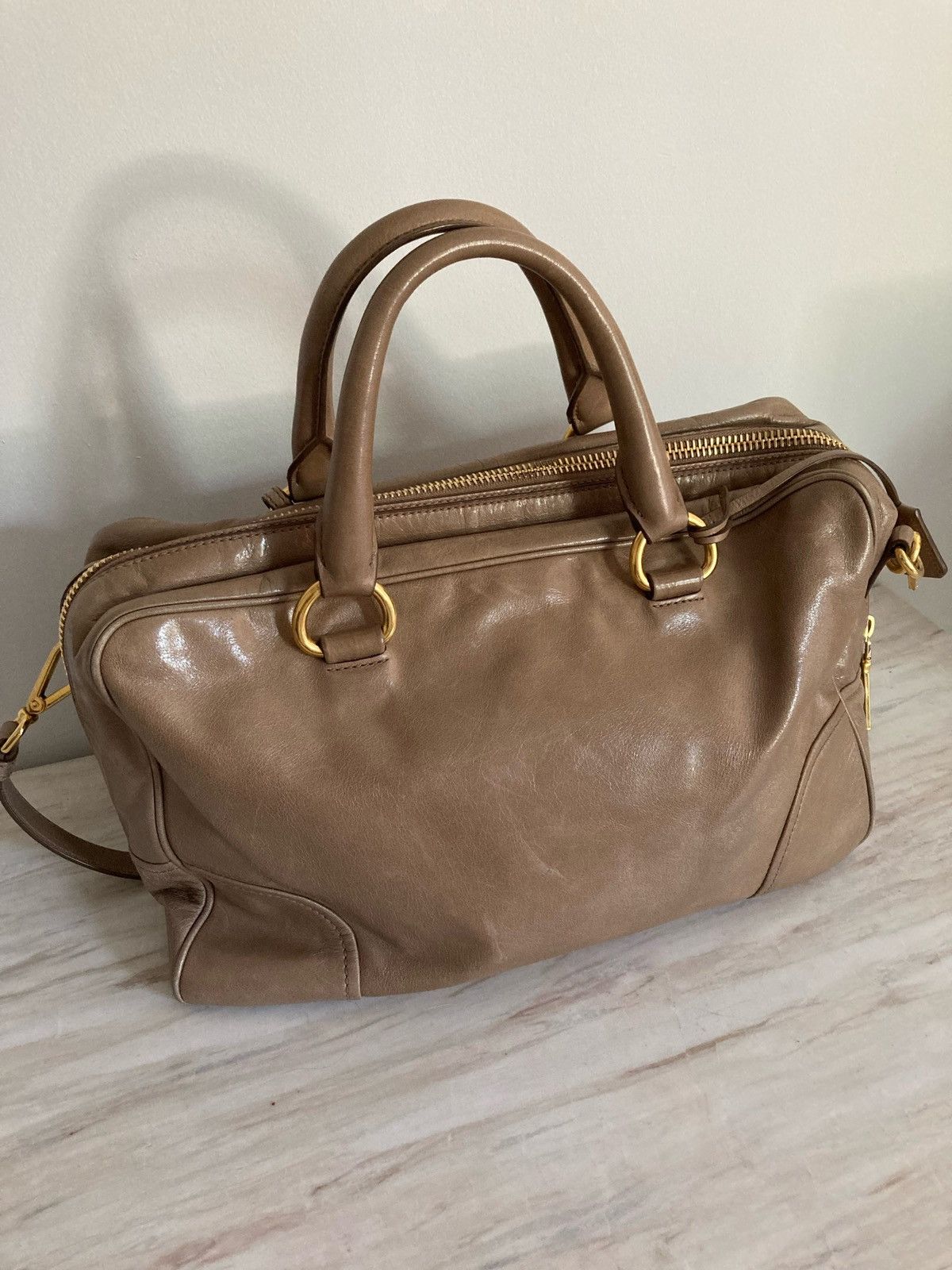 Prada Vitello Shine Handbag Size ONE SIZE - 4 Thumbnail