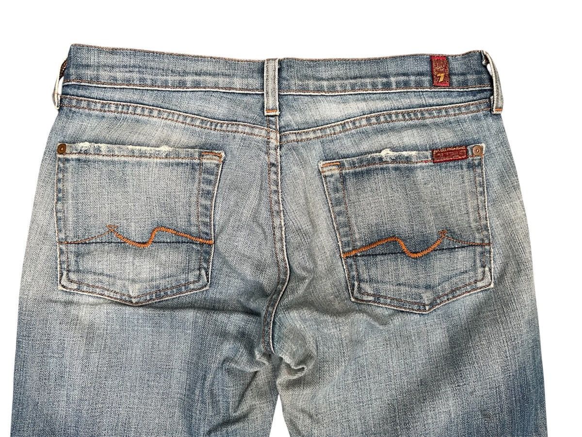 7 For All Mankind 7 For All Minkind Faded Washed Flare Jeans Size US 27 - 15 Thumbnail