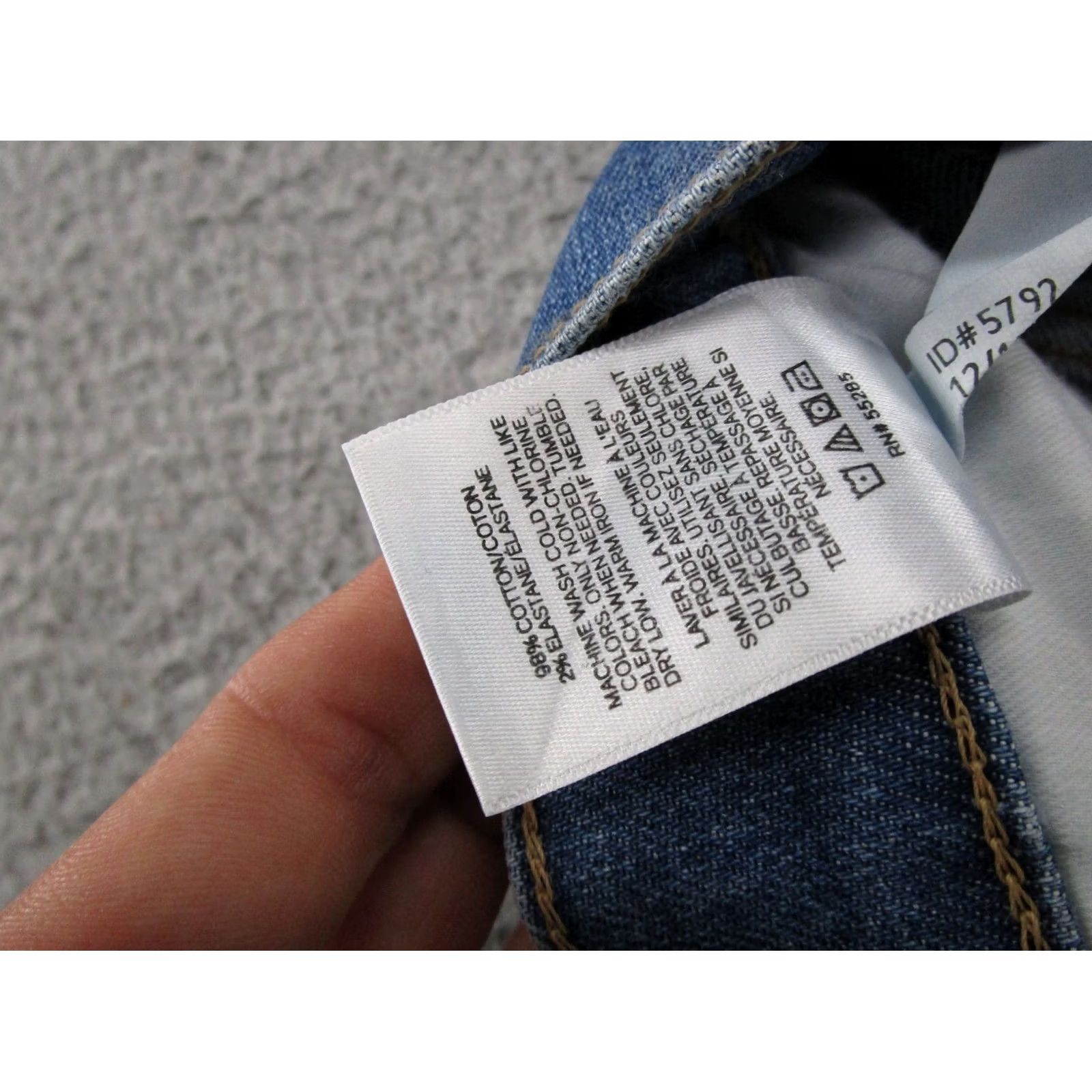 Express Express Jeans High Rise Straight Leg Blue Stretch Denim 4R Womens Size 27" / US 4 / IT 40 - 6 Thumbnail