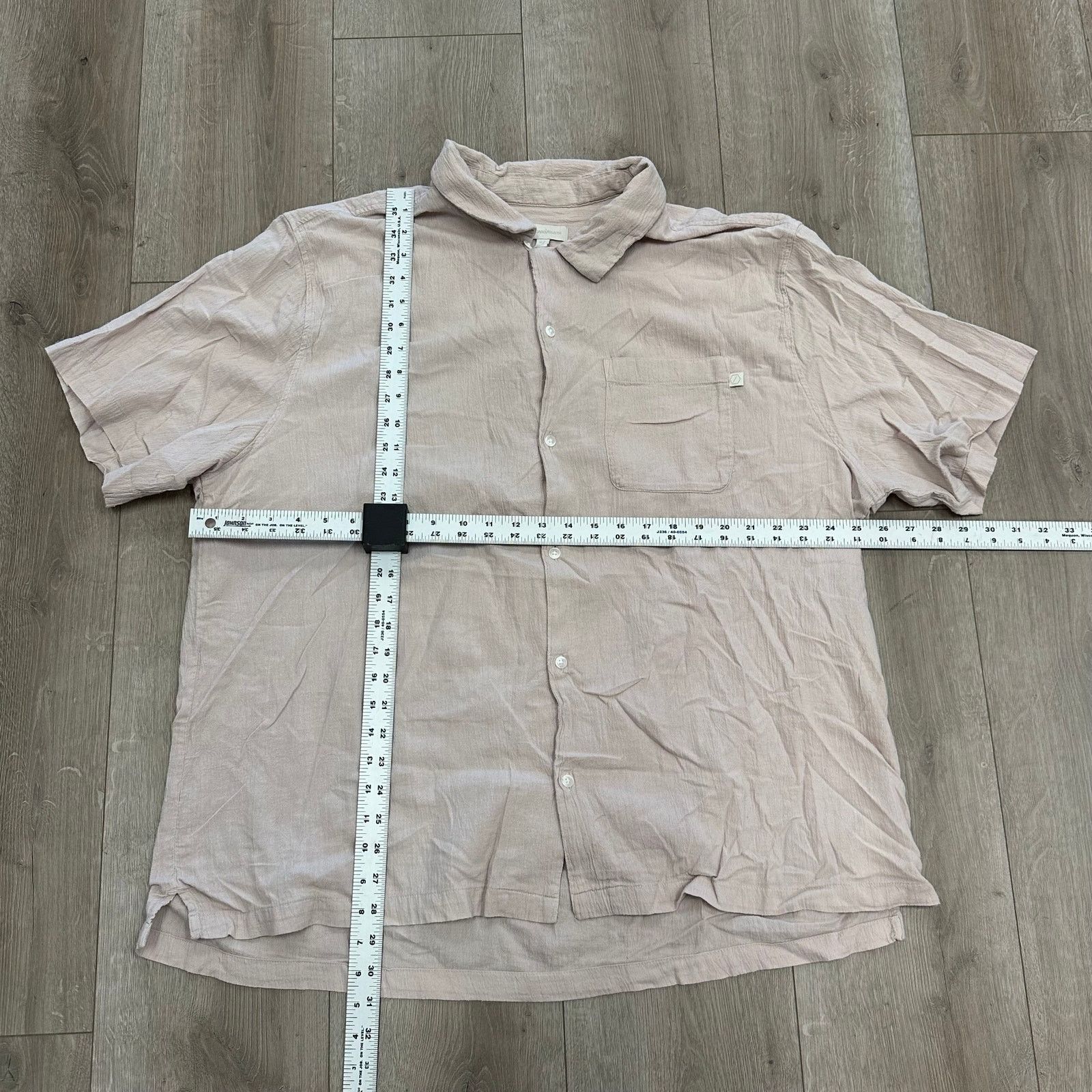 Standard Cloth Standard / Cloth Pastel Soft Pink Linen Button Up Size XL Size US XL / EU 56 / 4 - 2 Thumbnail