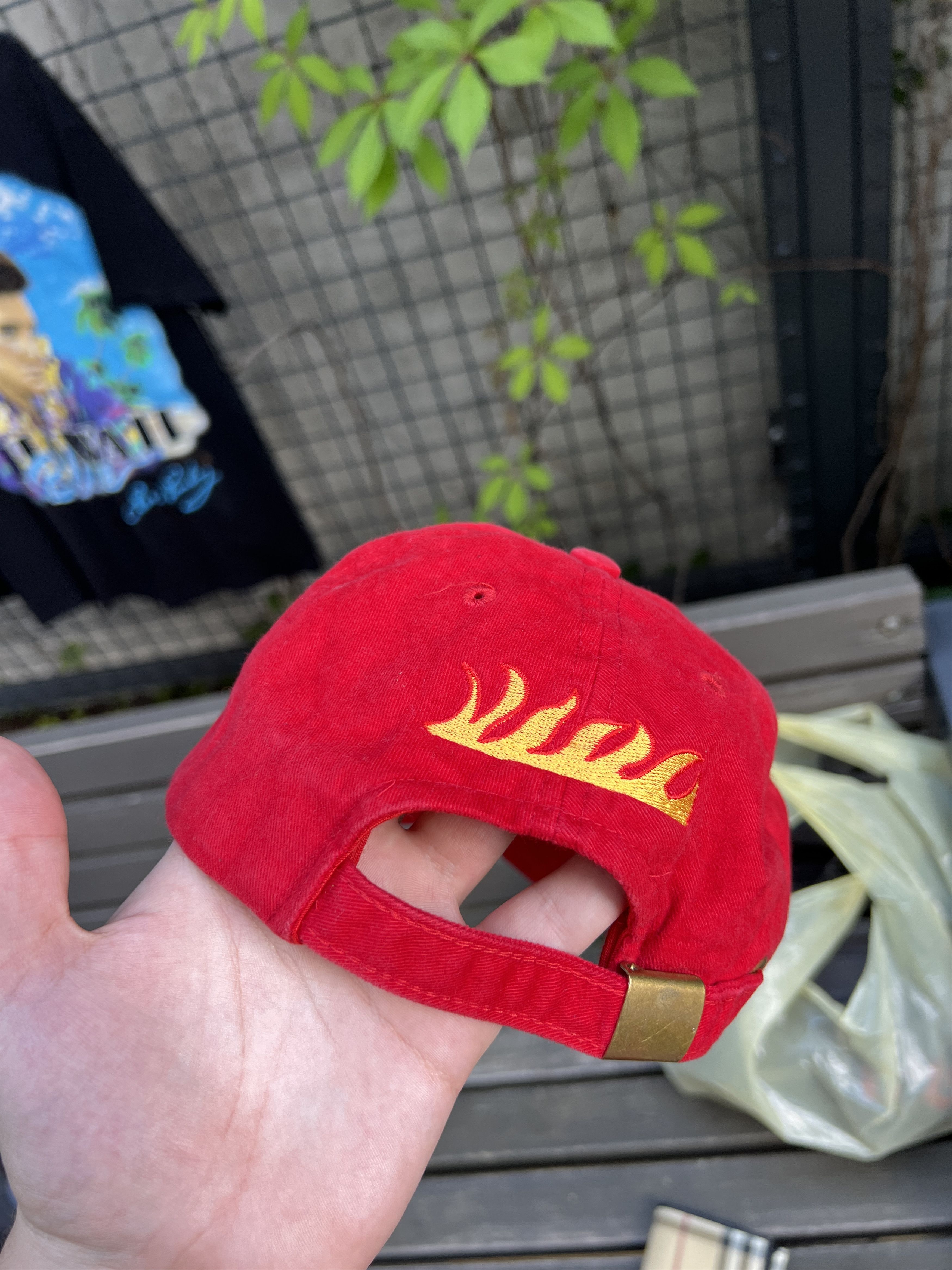 Vintage Vintage Flame Logo Red Cap Size ONE SIZE - 8 Thumbnail