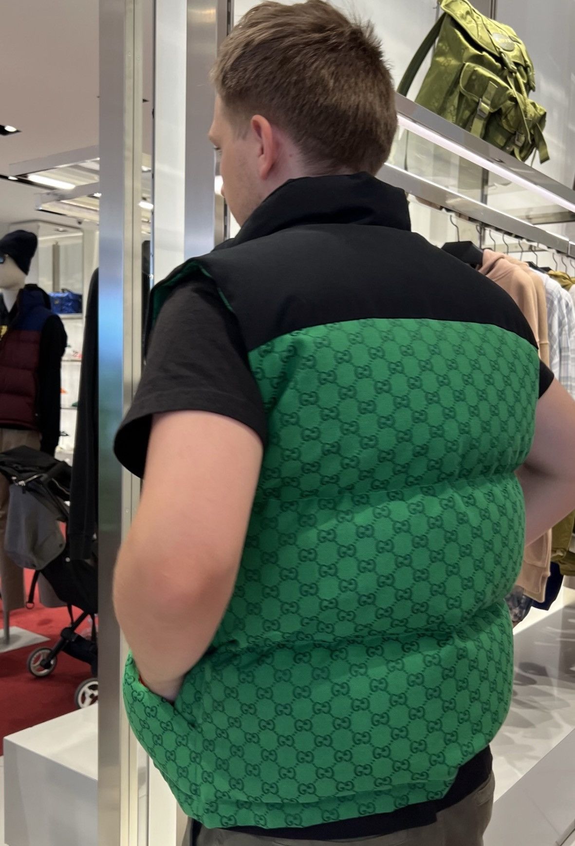 Gucci × The North Face Gucci x North Face GG Monogram Padded Vest Size US M / EU 48-50 / 2 - 8 Thumbnail