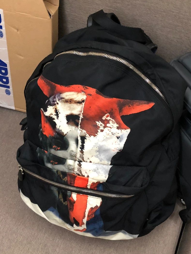 現行　GIVENCHY Rottweiler Print BackPack Givenchy Black Rotterweiler Print Nylon Backpack Bag