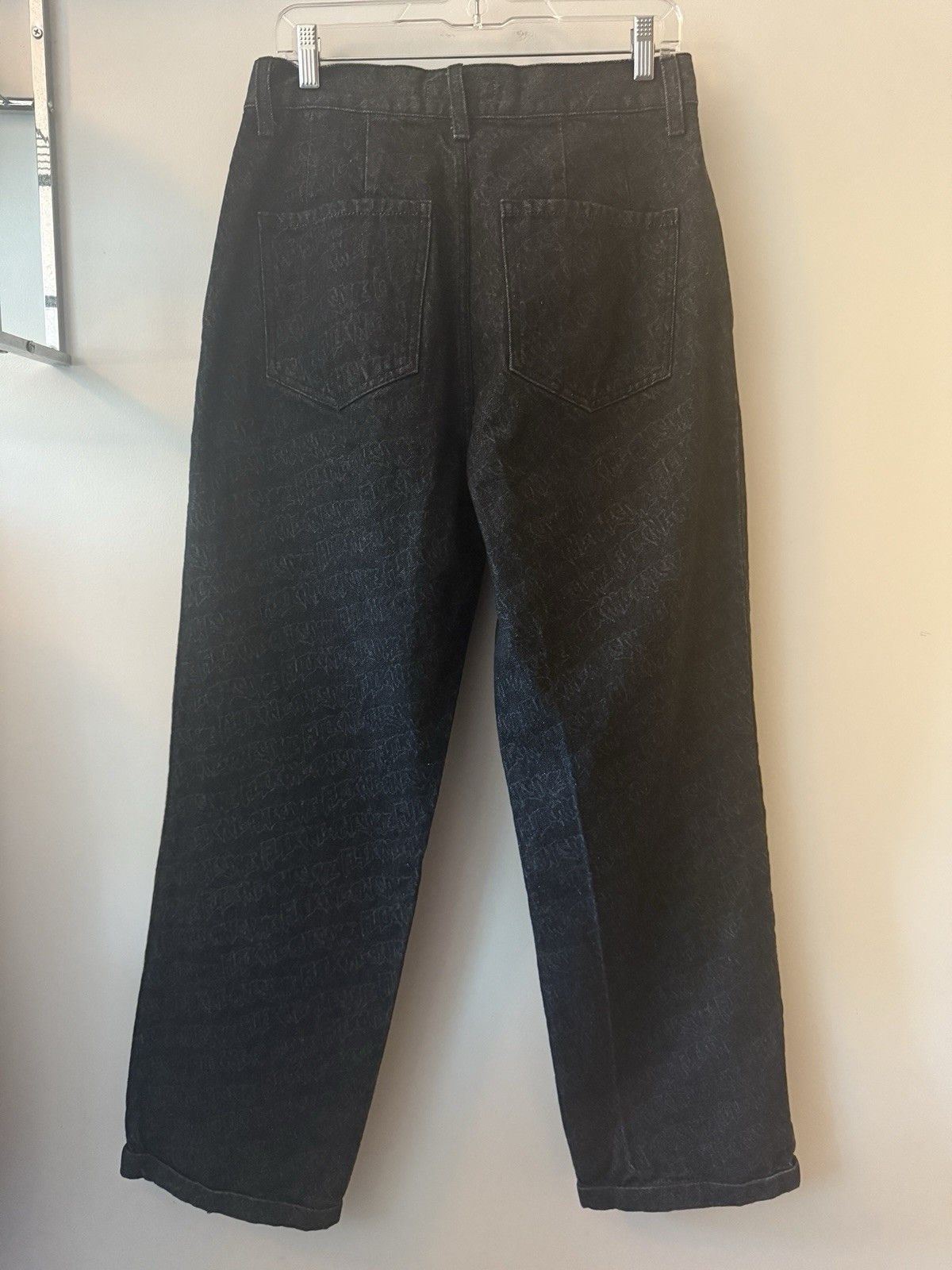 Fucking Awesome Black Pleated All Over Print Jeans Size 30 Size US 30 / EU 46 - 2 Thumbnail