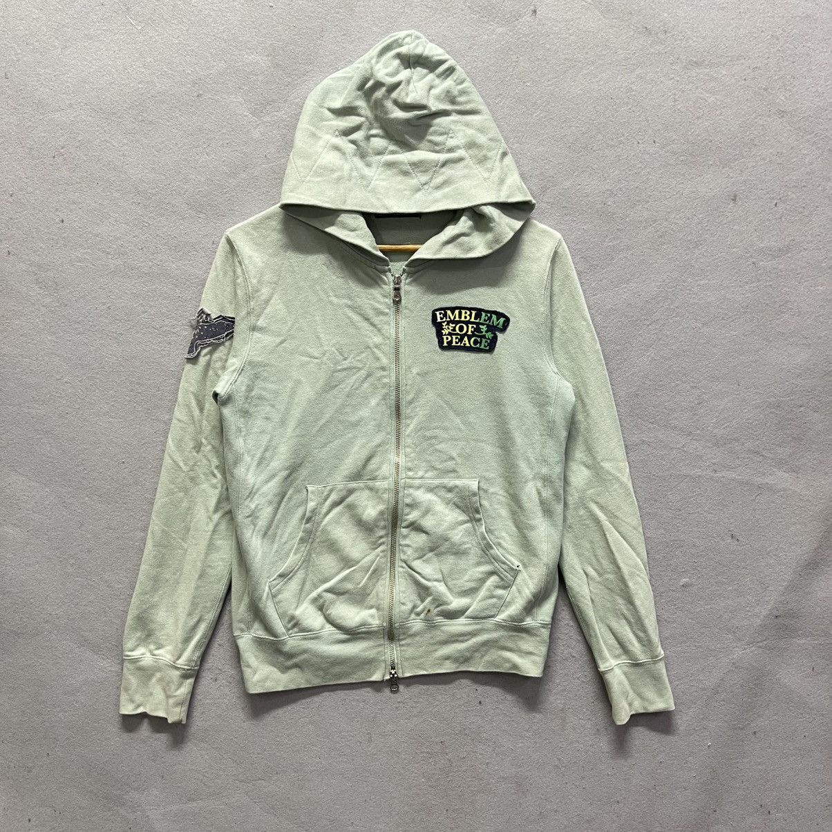 Beams Japan Beams Graphic Zip-Up Hoodie (Mint Green) Size US S / EU 44-46 / 1 - 1 Thumbnail