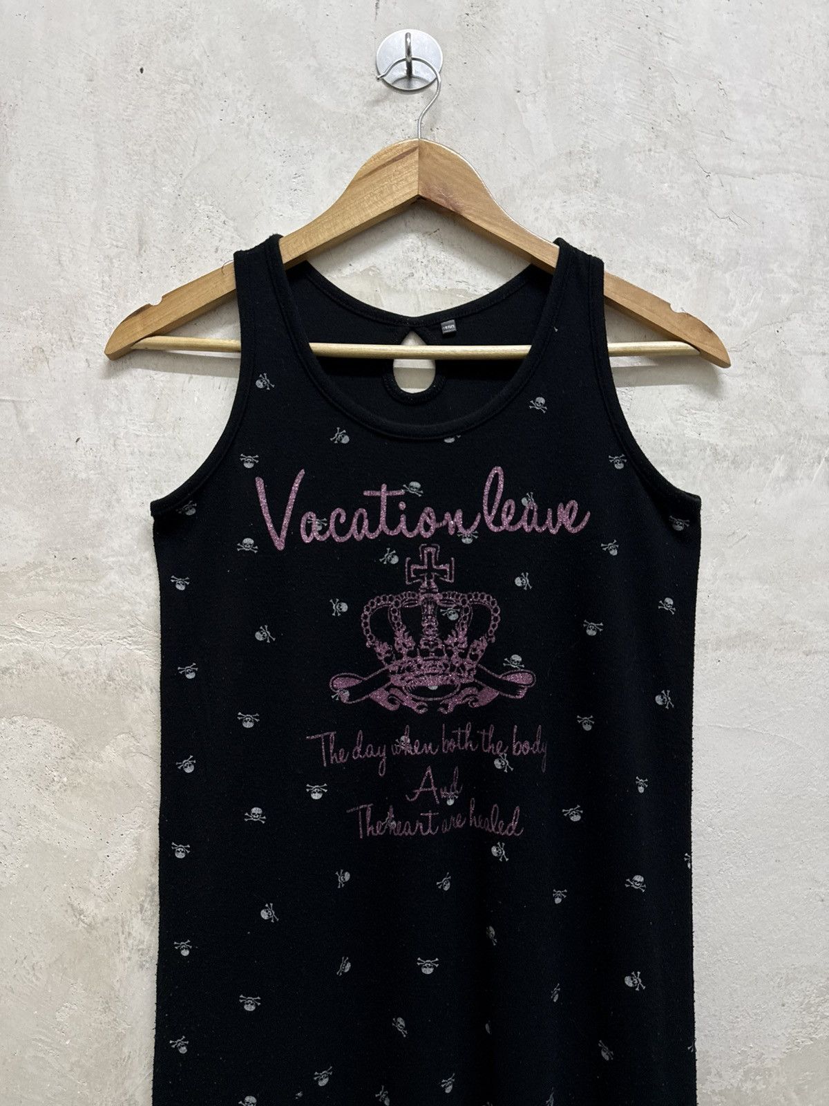 If Six Was Nine Y2K Skull tank top gothic style Size XS / US 0-2 / IT 36-38 - 2 Thumbnail
