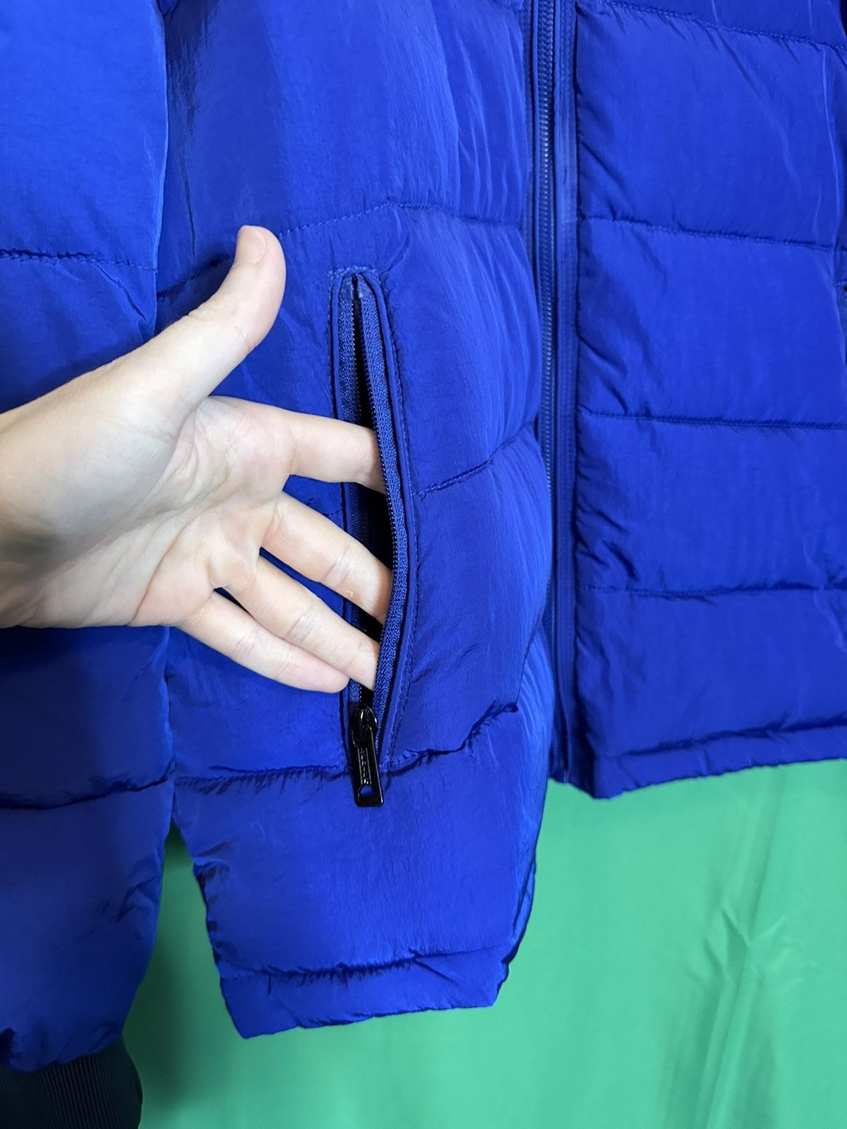 Scotch & Soda Zip-up hooded blue puffer coat Size US XL / EU 56 / 4 - 5 Thumbnail
