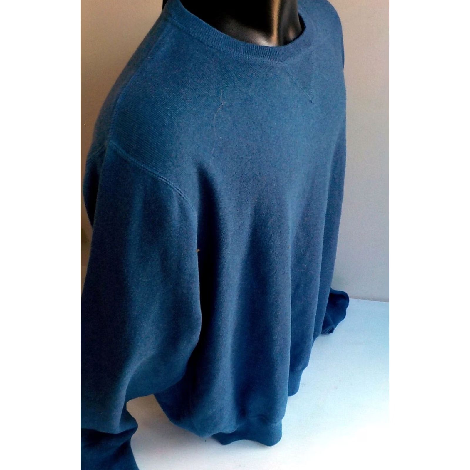 Polo Ralph Lauren VINTAGE Polo Ralph Lauren Crewneck Sweater Blue 100% Cotton XXL NWT Men Knit Pullover Shirt Size US XXL / EU 58 / 5 - 3 Thumbnail