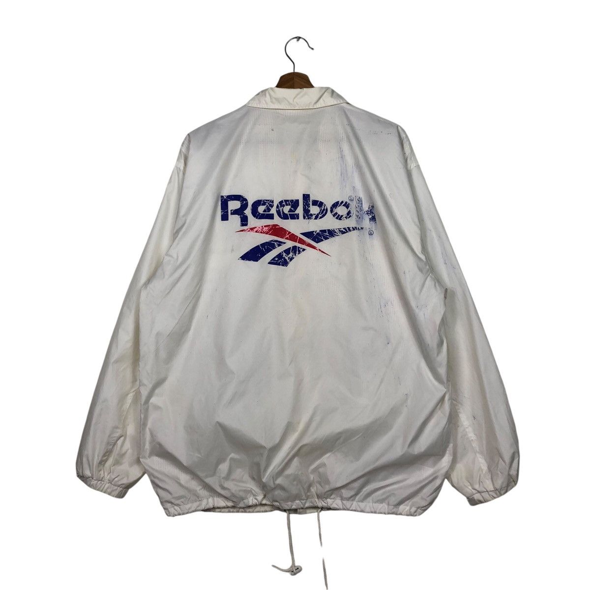 📌Vintage Bomber Jacket Reebok Big Logo Spell Out
