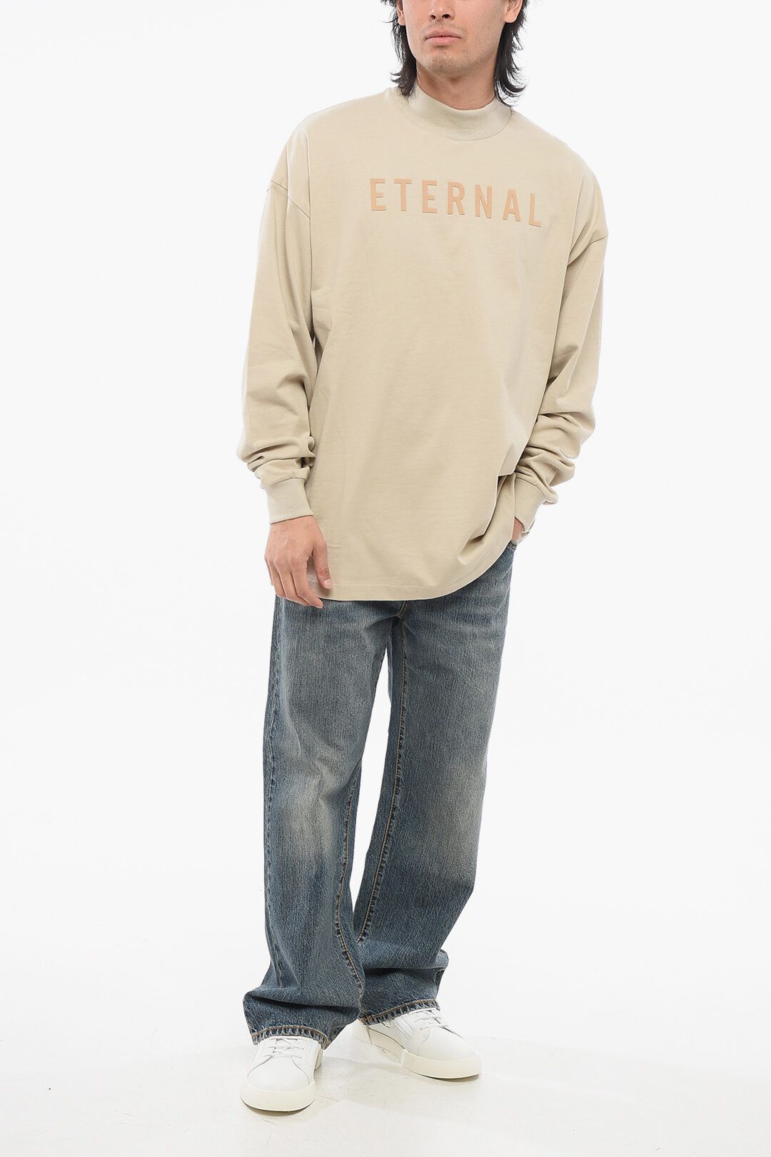 Fear of God og1mm0825 Long-sleeved ETERNAL T-Shirt in Beige Size US XL / EU 56 / 4 - 2 Thumbnail