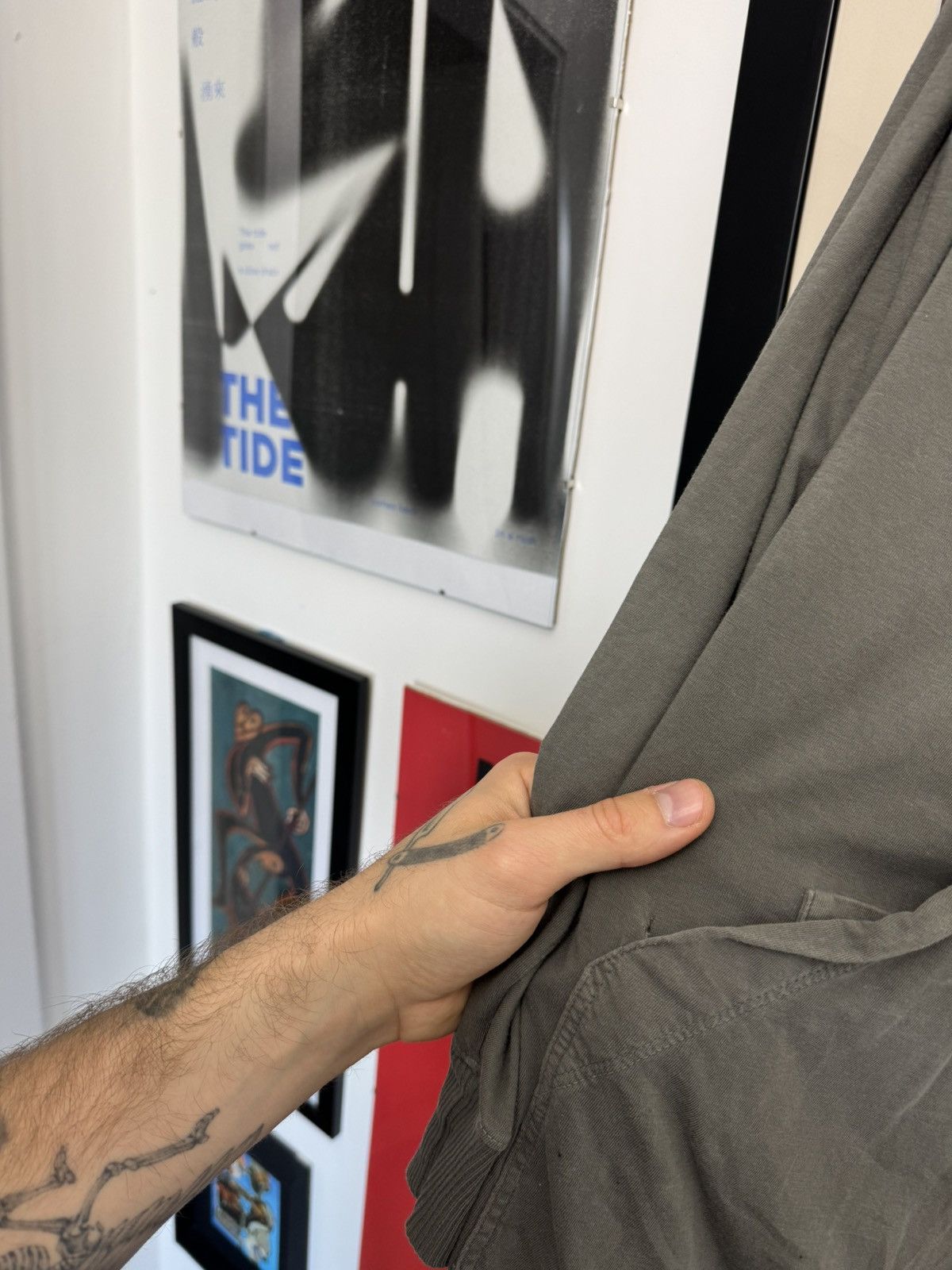 Rick Owens Rick Owens Drkshdw Dark Dust Long Zip Hoodie Designer Rare Size US M / EU 48-50 / 2 - 10 Thumbnail