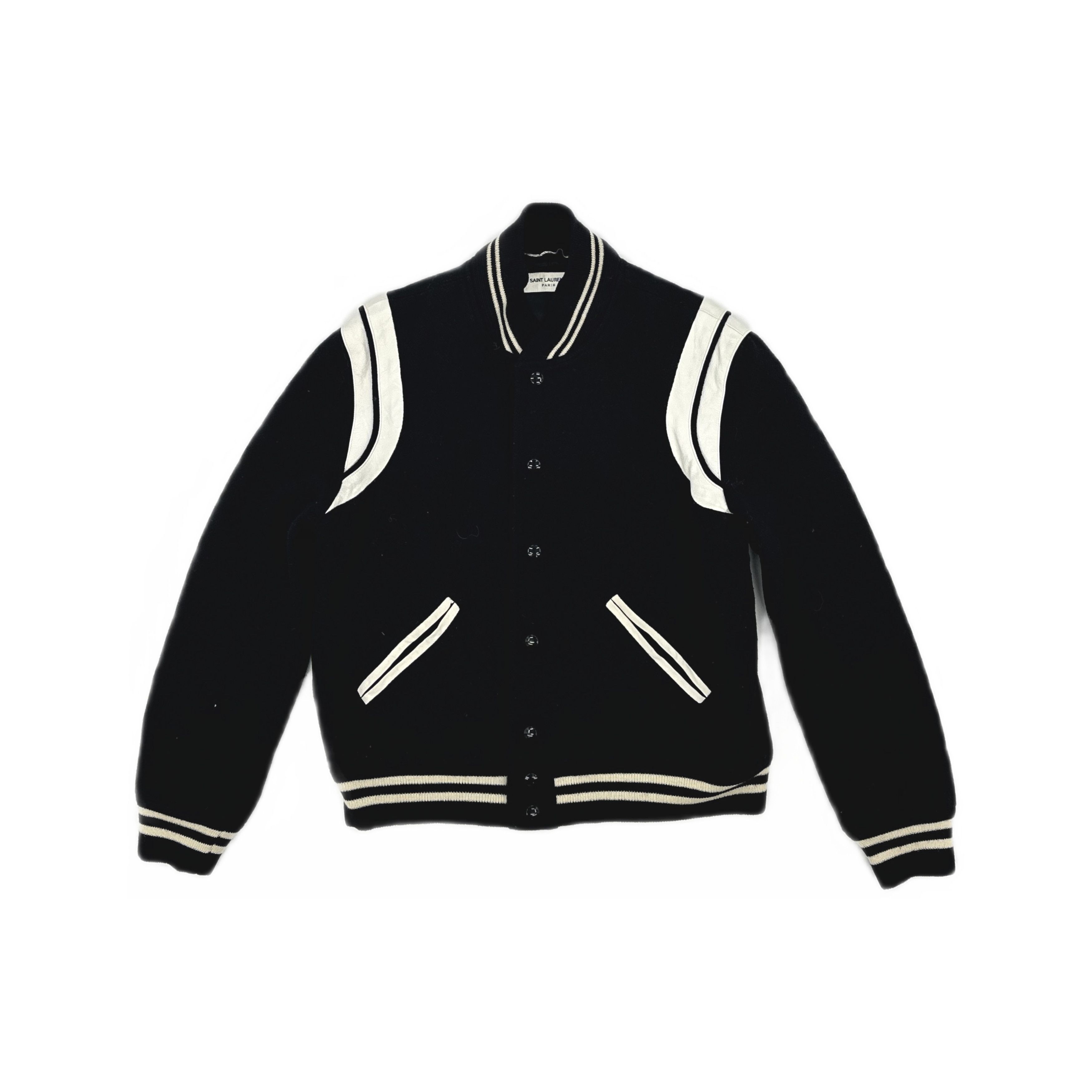 Saint Laurent Paris Saint Laurent Wool Varsity Jacket Size M Size US M / EU 48-50 / 2 - 1 Thumbnail