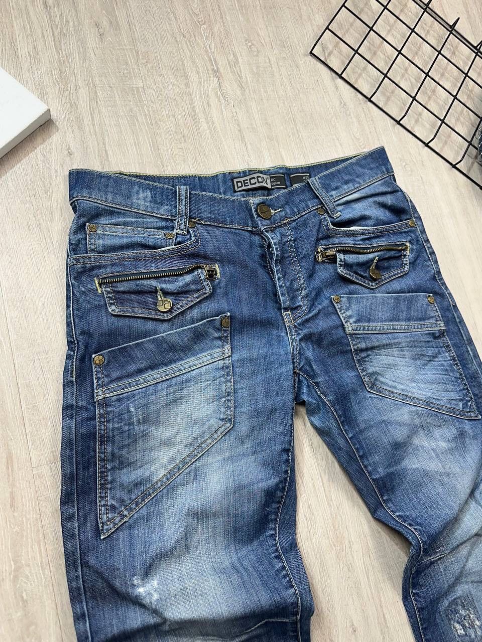 Japanese Brand × Vintage Crazy Vintage Avantgarde Y2K Jeans Size US 31 - 2 Thumbnail
